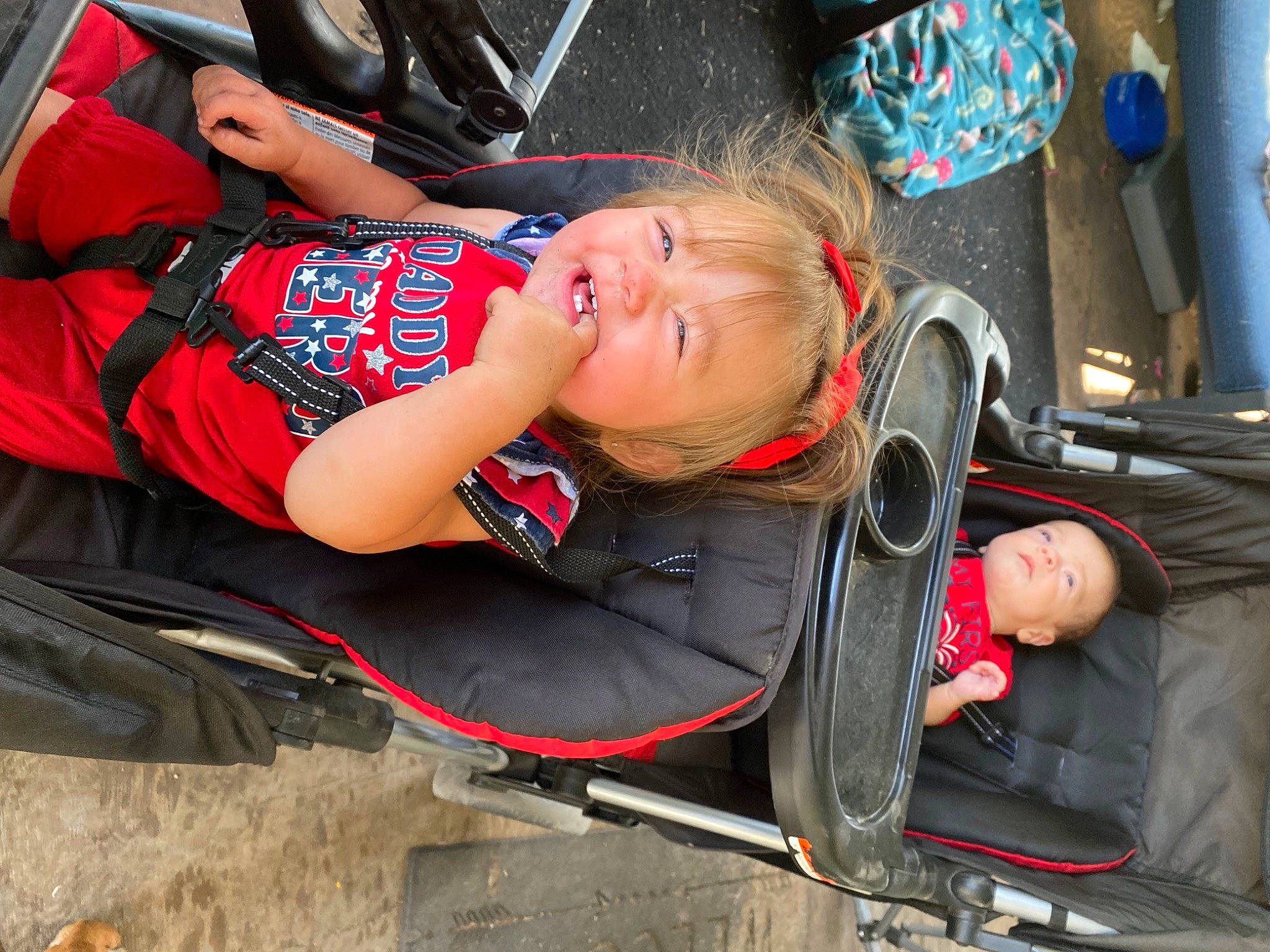 Adalynn joined the competition — help win amazing prizes! auto_part, automotive_design, automotive_exterior, automotive_tire, automotive_wheel_system, baby, baby_carriage, baby_products, car_seat, child, comfort, fun, joy, motor_vehicle, person, sitting, steering_wheel, tire, toddler, vehicle