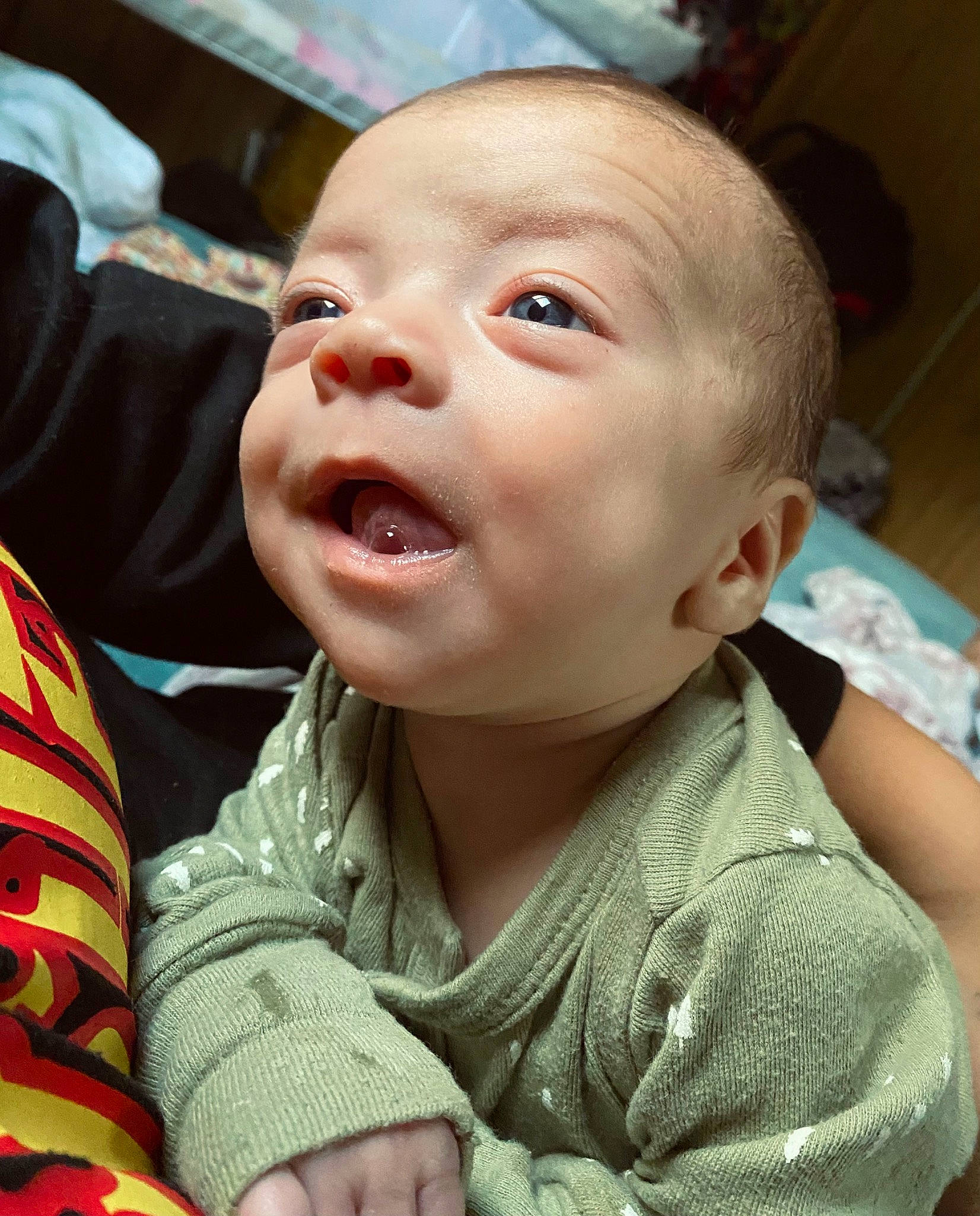 Ashtyn joined the competition — help win amazing prizes! baby, baby_toddler_clothing, cheek, child, chin, comfort, ear, eyelash, finger, fun, happy, iris, mouth, nose, person, skin, sleeve, smile, toddler, tongue