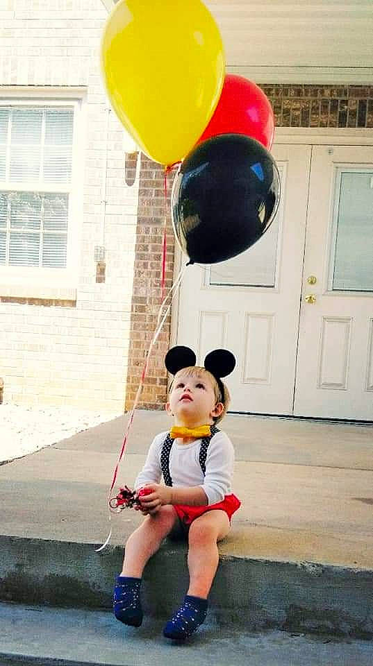 Matthew Carter Nix joined the competition — help win amazing prizes! balloon, child, fun, happy, party, party_supply, person, play, smile, toddler, yellow