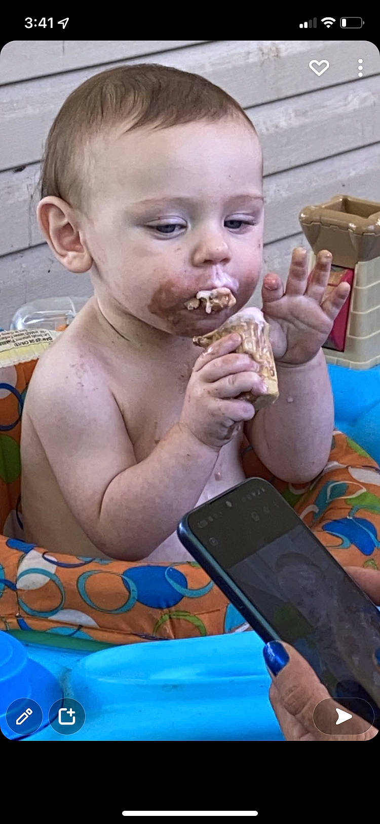 Elijah joined the competition — help win amazing prizes! baby, child, communication_device, eating, face, finger, finger_food, food_craving, fun, gadget, junk_food, mobile_device, mobile_phone, mouth, person, portable_communications_device, summer, tablet_computer, thumb, toddler