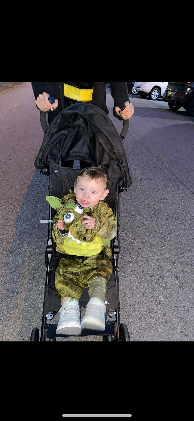 Elijah is registered to the contest to win money with this photo: baby, baby_carriage, baby_products, baby_safety, baby_toddler_clothing, bag, child, comfort, event, fun, lap, motor_vehicle, person, sitting, tire, toddler, travel, wheel