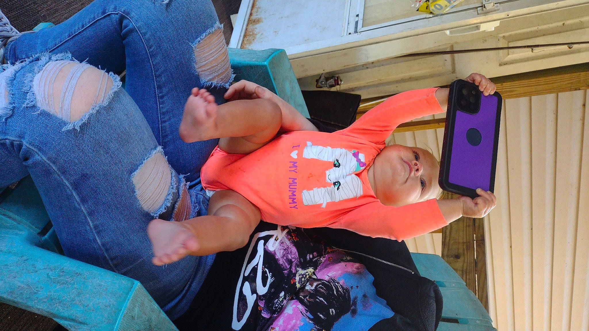 Alayna joined the competition — help win amazing prizes! baby, baseball_cap, child, electric_blue, event, fun, hat, leisure, person, purple, recreation, shorts, sitting, sun_hat, t_shirt, toddler, vacation