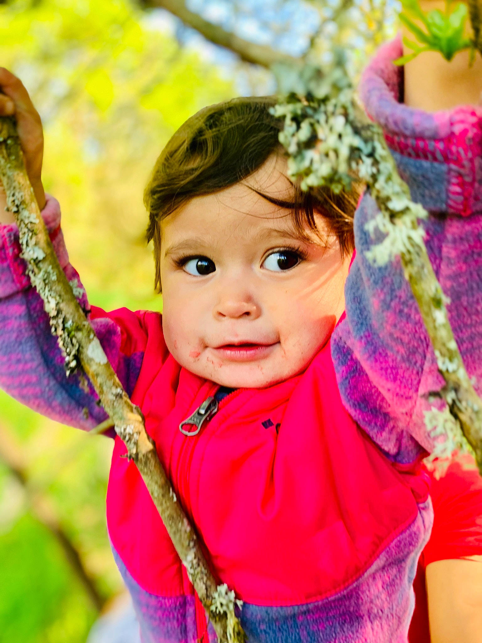 Lorena joined the competition — help win amazing prizes! child, child_model, fashion_accessory, fun, happy, person, photo_shoot, photography, pink, plant, skin, smile, toddler, tree