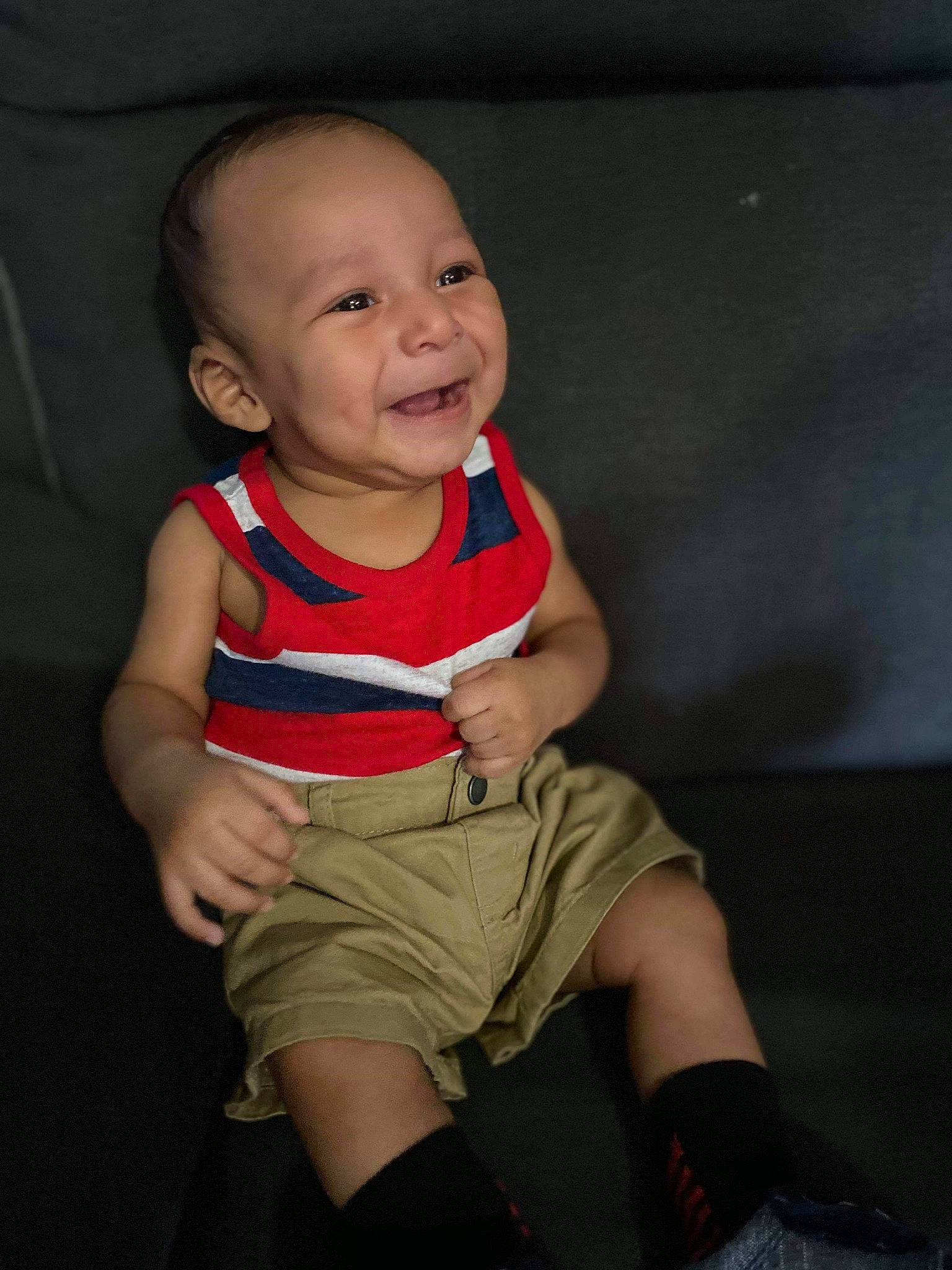 Jesus is registered to the contest to win money with this photo: baby, baby_toddler_clothing, cheek, child, ear, elbow, eye, finger, human_body, iris, joint, joy, knee, lip, mouth, organ, person, skin, sock, thigh