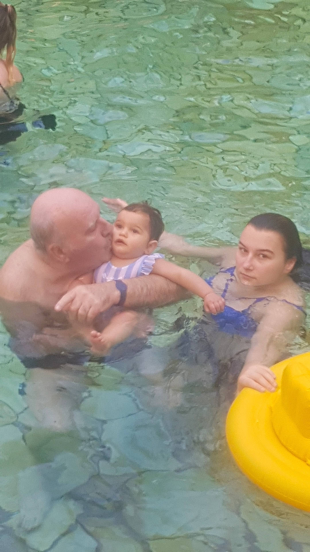 Nellya participe au concours pour gagner de l'argent avec cette photo : aqua, azure, baby, barechested, bathing, chest, child, event, face, fun, happy, leisure, leisure_centre, muscle, outdoor_recreation, person, recreation, summer, swimming_pool, toddler