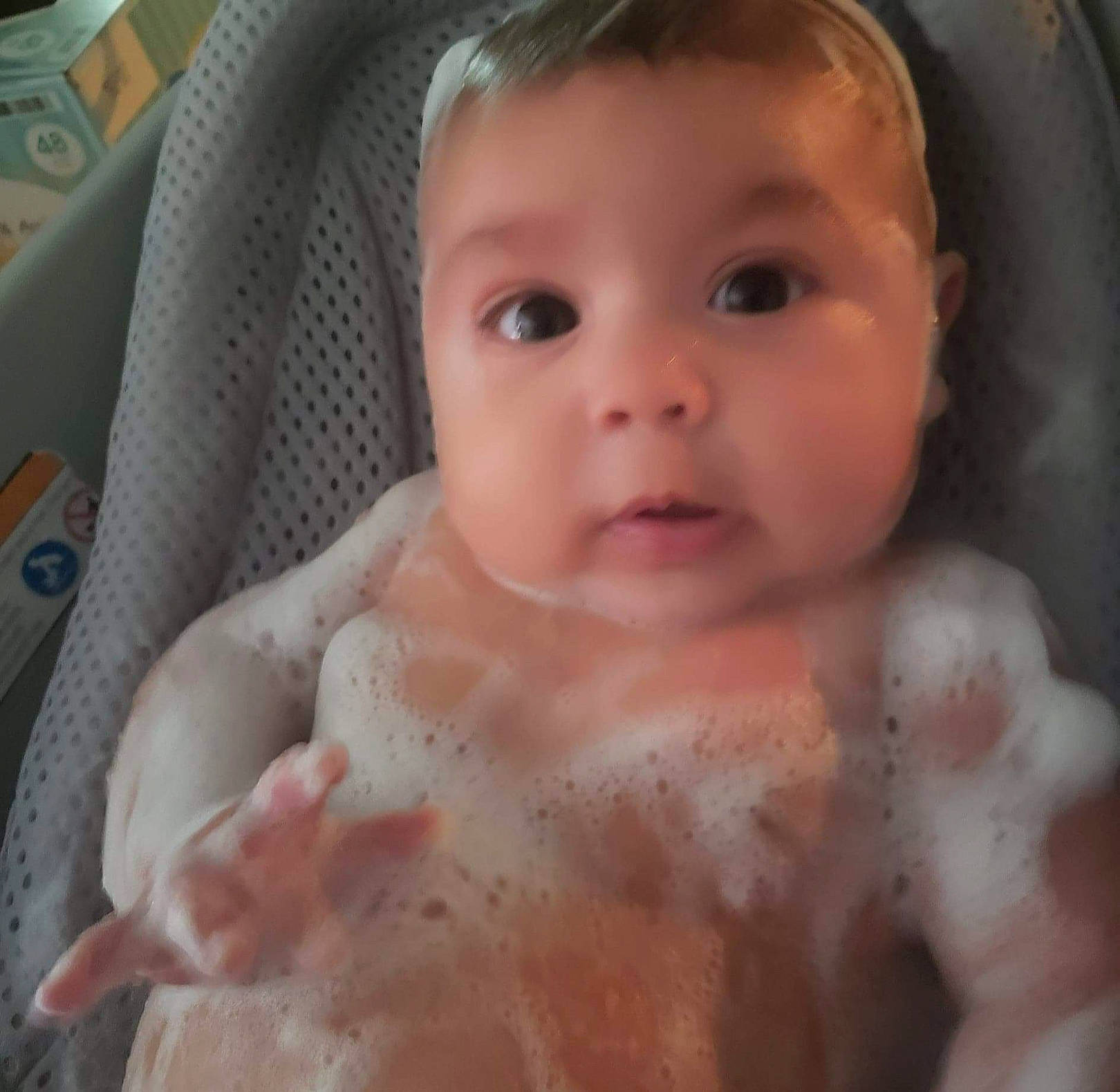 Aubriella joined the competition — help win amazing prizes! baby, bathing, cheek, chest, chin, ear, eye, eyebrow, eyelash, forehead, human_body, iris, jaw, lip, mouth, neck, nose, person, skin, smile