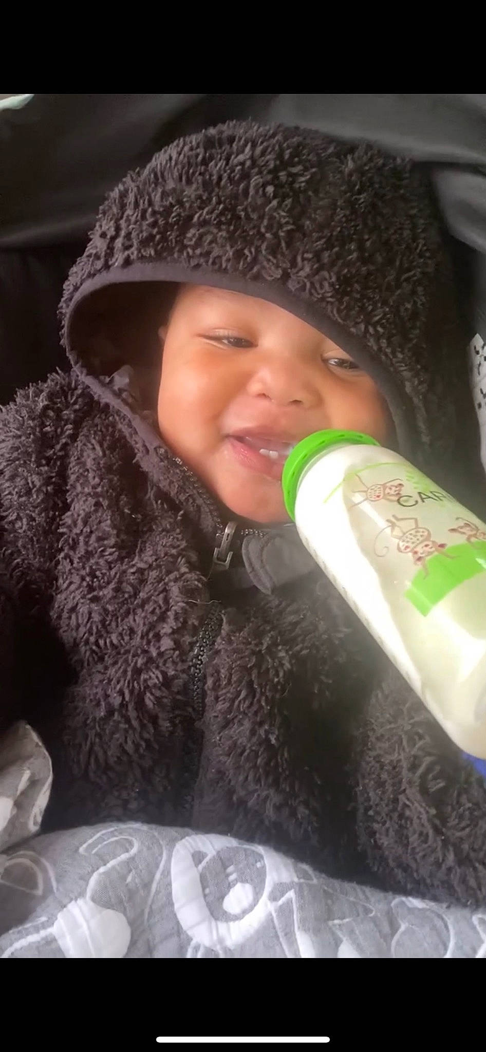 Carmelo joined the competition — help win amazing prizes! baby_bottle, bottle, cap, cheek, child, comfort, drinkware, face, glove, happy, head, headwear, lip, nail, person, photograph, plastic_bottle, skin, smile, tableware