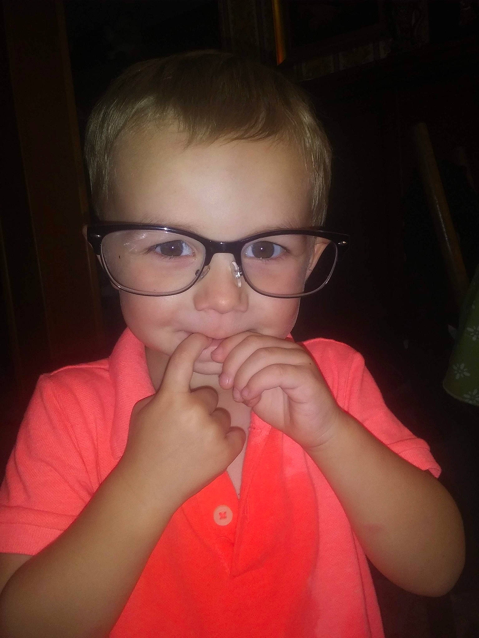 Theodore is registered to the contest to win money with this photo: arm, cheek, cool, ear, eyebrow, eyelash, eyewear, finger, flash_photography, forehead, gesture, glasses, hand, iris, lip, mouth, nose, person, shoulder, thumb