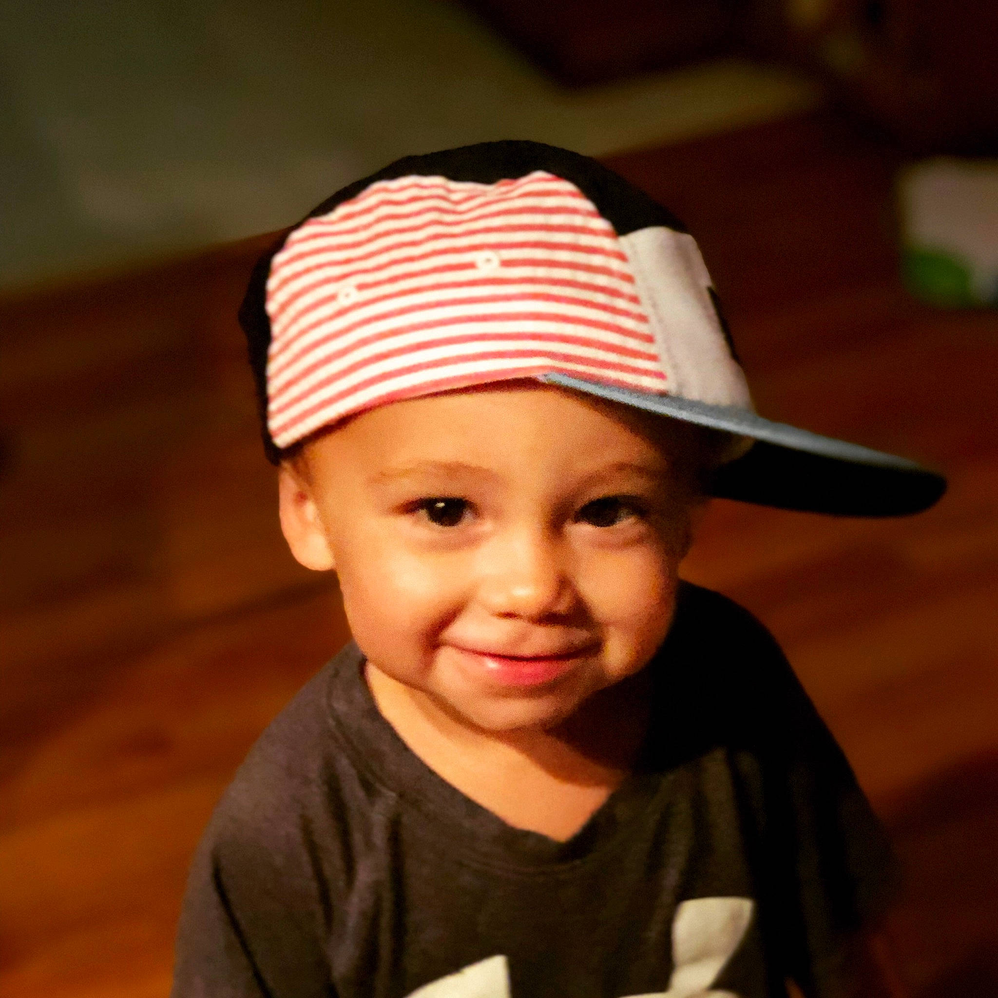 Masyn joined the competition — help win amazing prizes! baby, cap, child, clothing, cool, fashion_accessory, hat, headgear, headwear, joy, person, smile, sun_hat, toddler