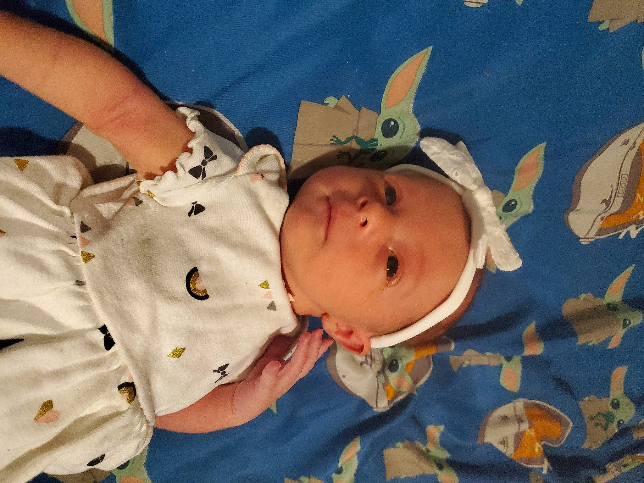 Bethany is registered to the contest to win money with this photo: baby, baby_products, baby_toddler_clothing, cheek, child, happy, pattern, person, sleeve, toddler