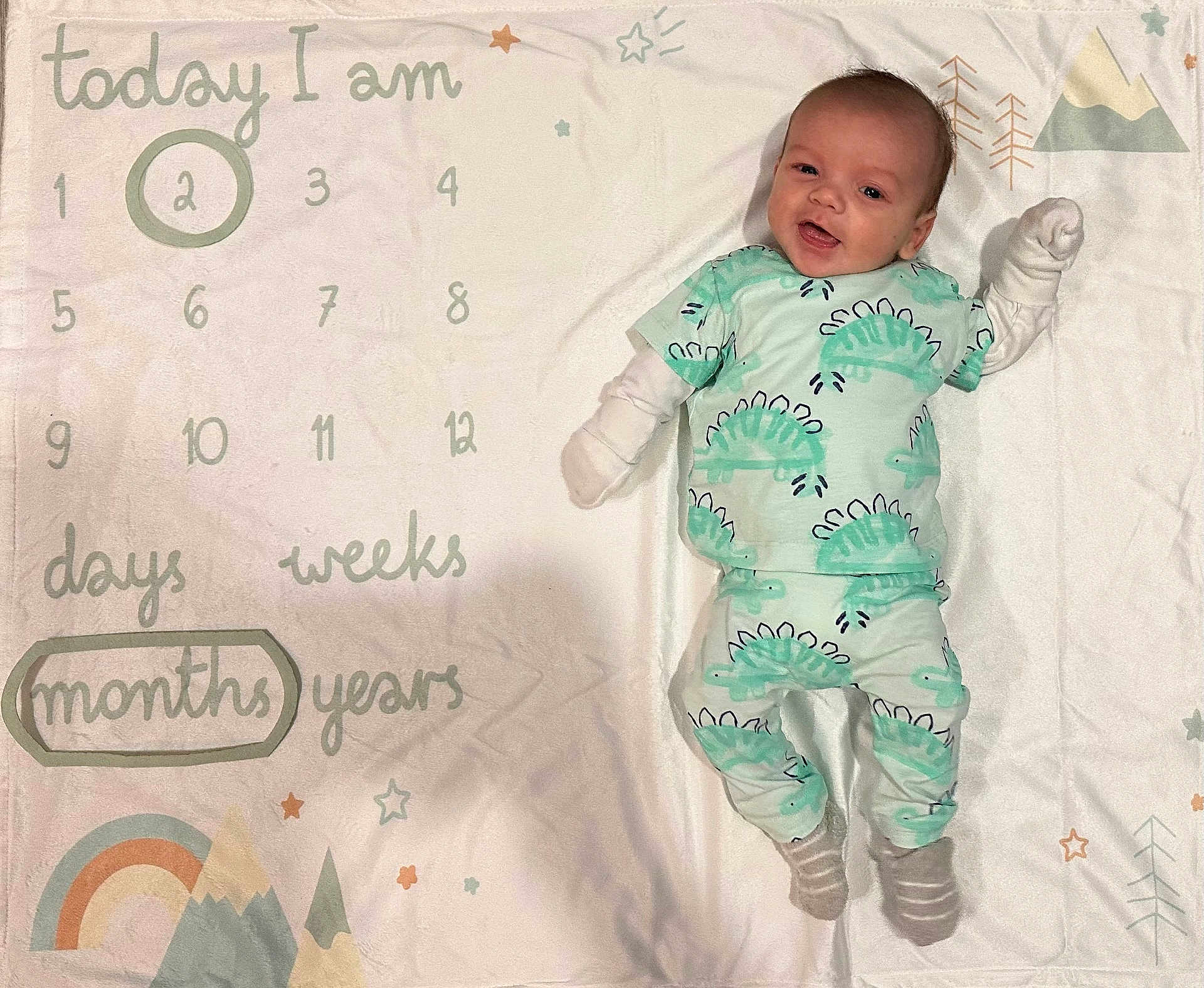 Killian-Ray is registered to the contest to win money with this photo: baby, bed, blanket, clothing, crib, face, furniture, glove, head, infantbed, newborn, number, pajamas, pants, person, photography, portrait, standing, symbol, text