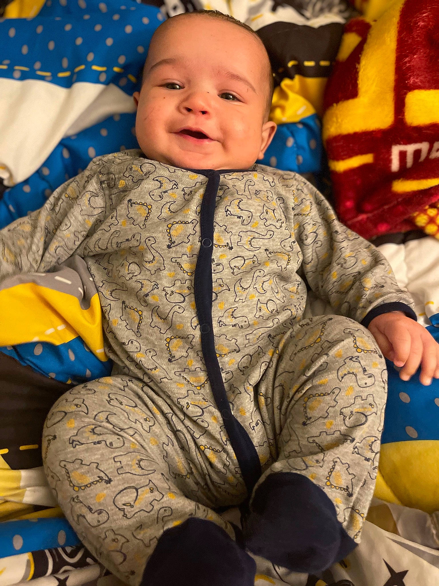 Raymond joined the competition — help win amazing prizes! baby, baby_toddler_clothing, blue, cheek, child, comfort, eye, face, facial_expression, fun, happy, head, orange, people, person, photograph, skin, smile, textile, toddler