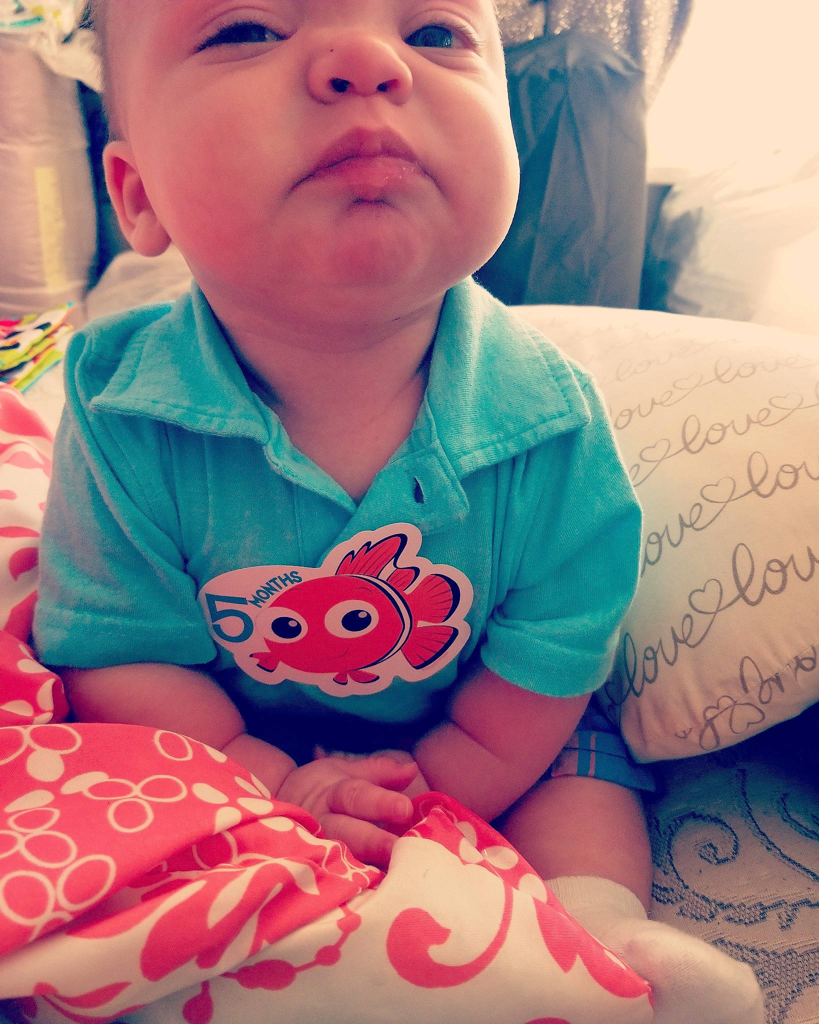 Evan joined the competition — help win amazing prizes! arm, baby, bedtime, birth, cheek, child, ear, face, happy, head, lip, mouth, neck, nose, person, pink, play, skin, smile, sweetness