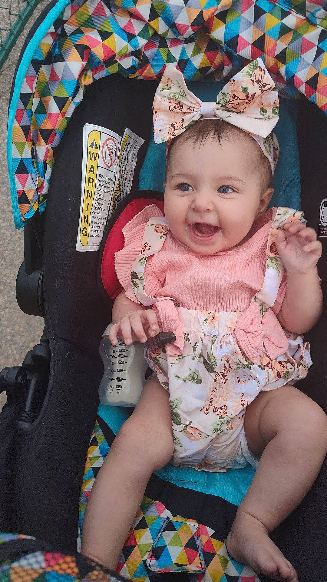 Yagmur Raylynn is registered to the contest to win money with this photo: accessories, baby, clothing, costume, cushion, dress, face, happy, hat, head, homedecor, laughing, person, photography, portrait, sitting, smile, t_shirt, transportation, vehicle