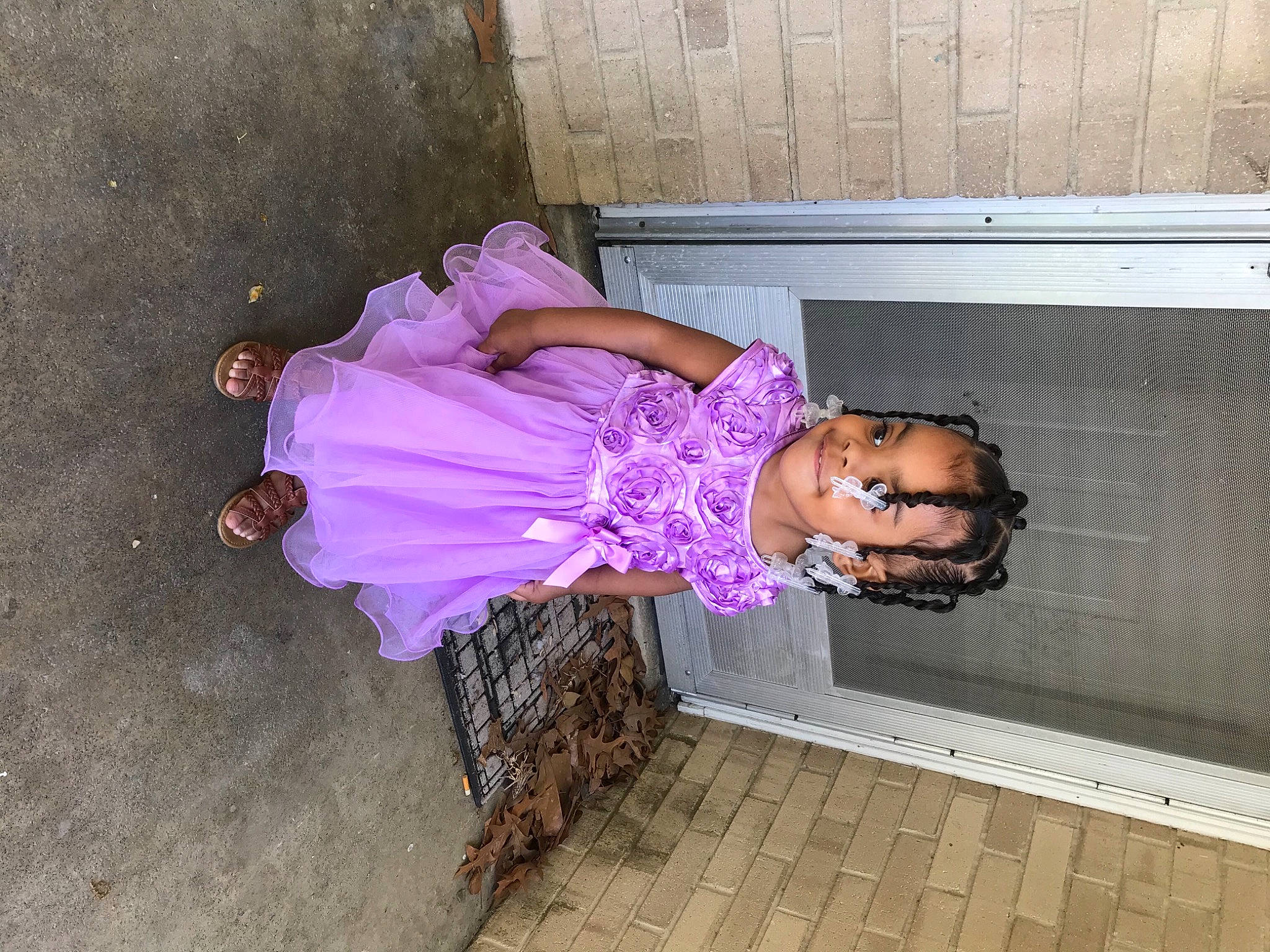 Christin joined the competition — help win amazing prizes! costume, dress, event, fashion_design, flesh, flooring, fun, human_leg, joy, magenta, performance_art, person, pink, purple, room, sandal, smile, street_fashion, thigh, violet