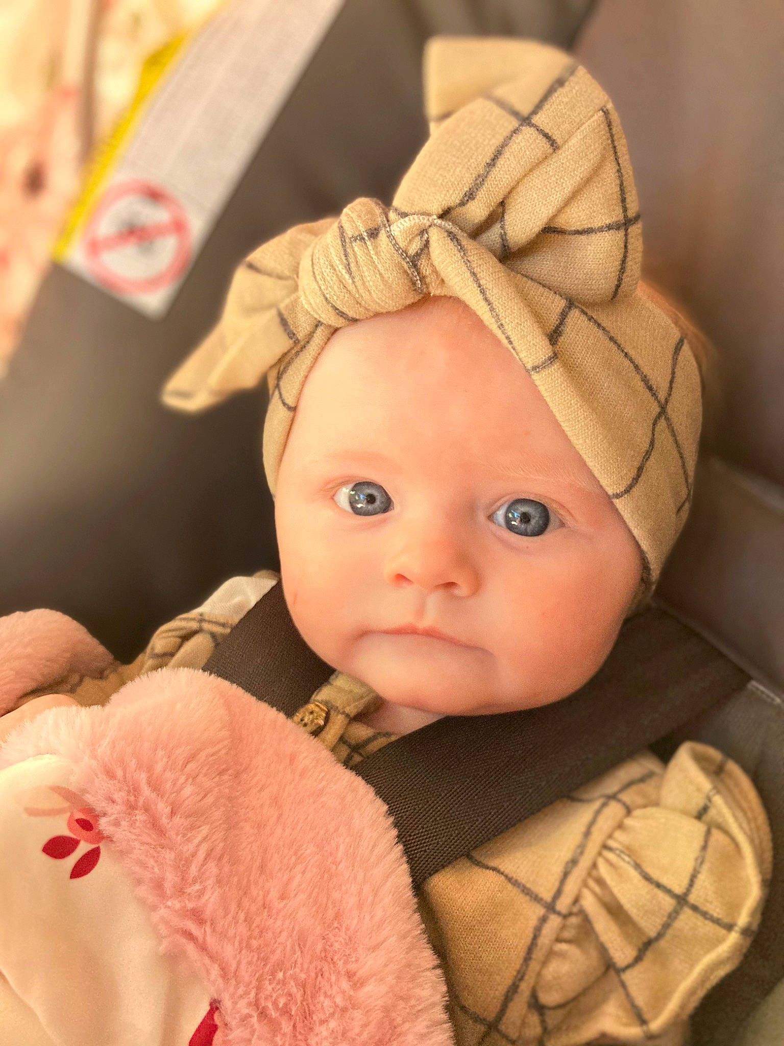 Alice joined the competition — help win amazing prizes! baby, cap, cheek, child, doll, eye, eyelash, fashion_accessory, fawn, fur, head, headgear, headwear, knit_cap, person, skin, stuffed_toy, textile, toy, wood