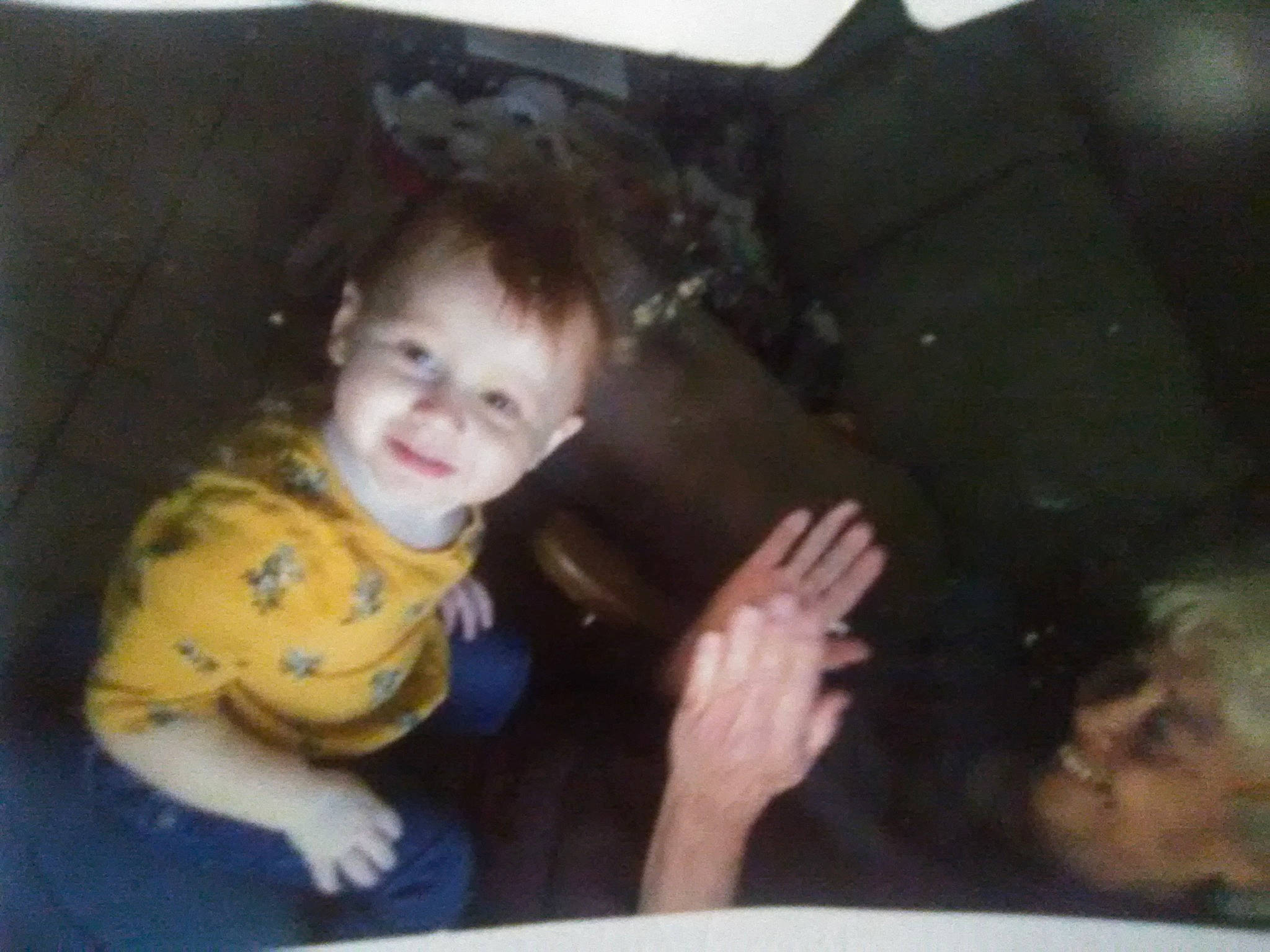 Addy joined the competition — help win amazing prizes! child, face, fun, head, joy, mouth, nose, person, smile, snapshot, toddler