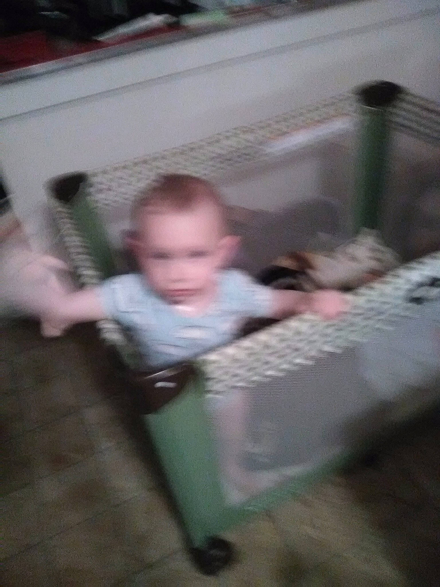 Jetson Priester is registered to the contest to win money with this photo: baby, baby_products, bed, blurred, child, furniture, infant_bed, person, product, toddler