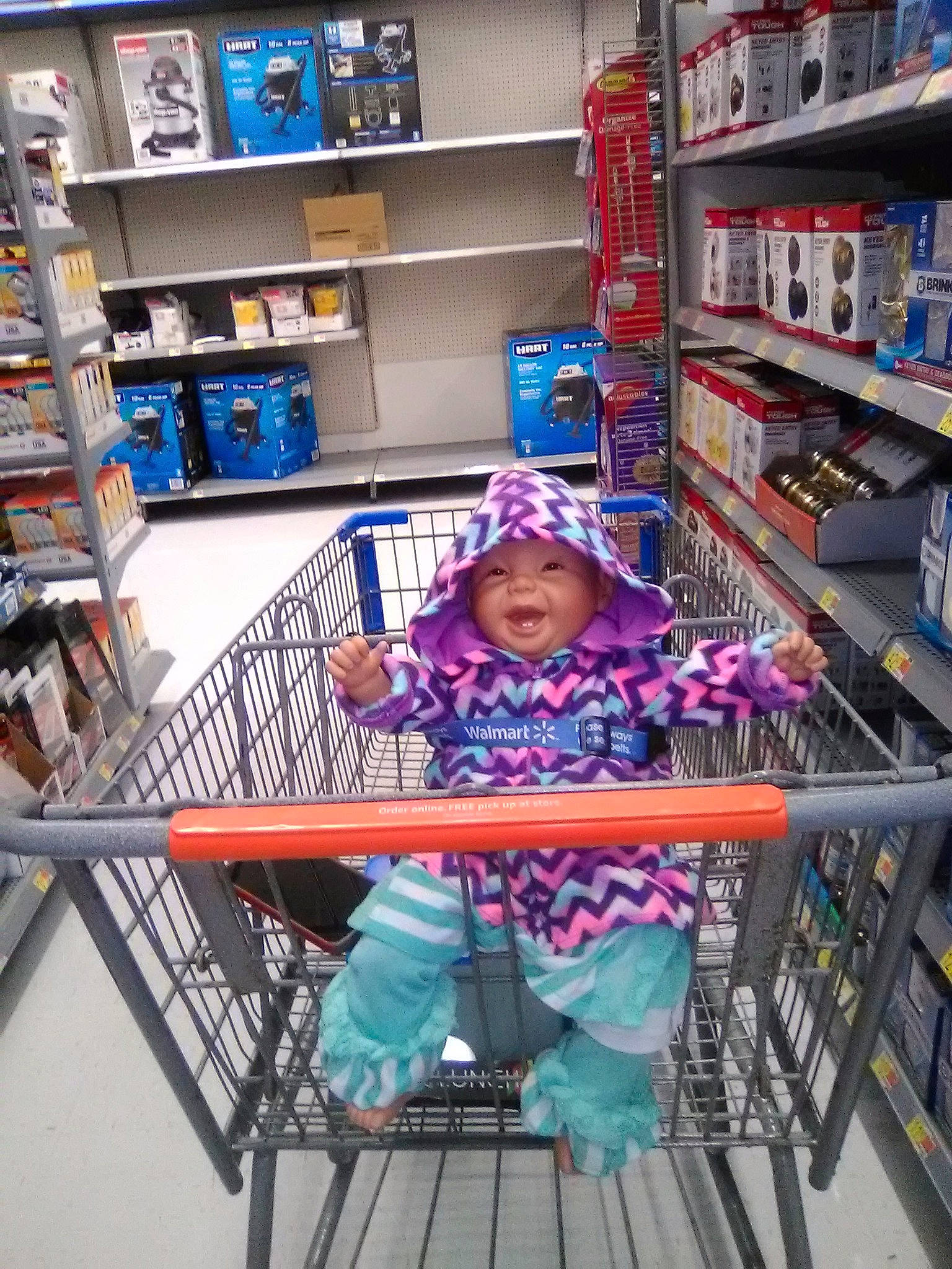 Samantha Grace Preaux joined the competition — help win amazing prizes! aisle, bookcase, building, cart, child, convenience_store, furniture, grocery_store, headwear, library, person, retail, shelf, shelving, shopping, shopping_cart, supermarket, vehicle