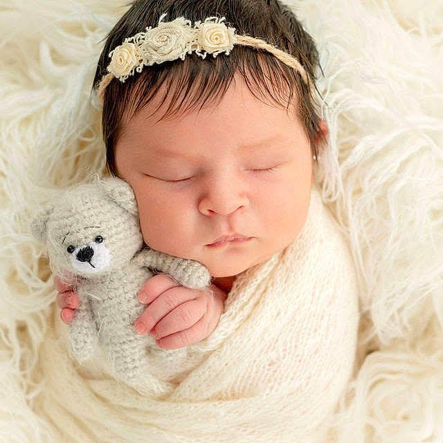 Mckinley Rae Horne joined the competition — help win amazing prizes! baby, baby_sleeping, beige, brown_hair, cheek, child, child_model, ear, fashion_accessory, fur, hair_accessory, head, headband, headgear, headpiece, nose, person, photography, pink, skin