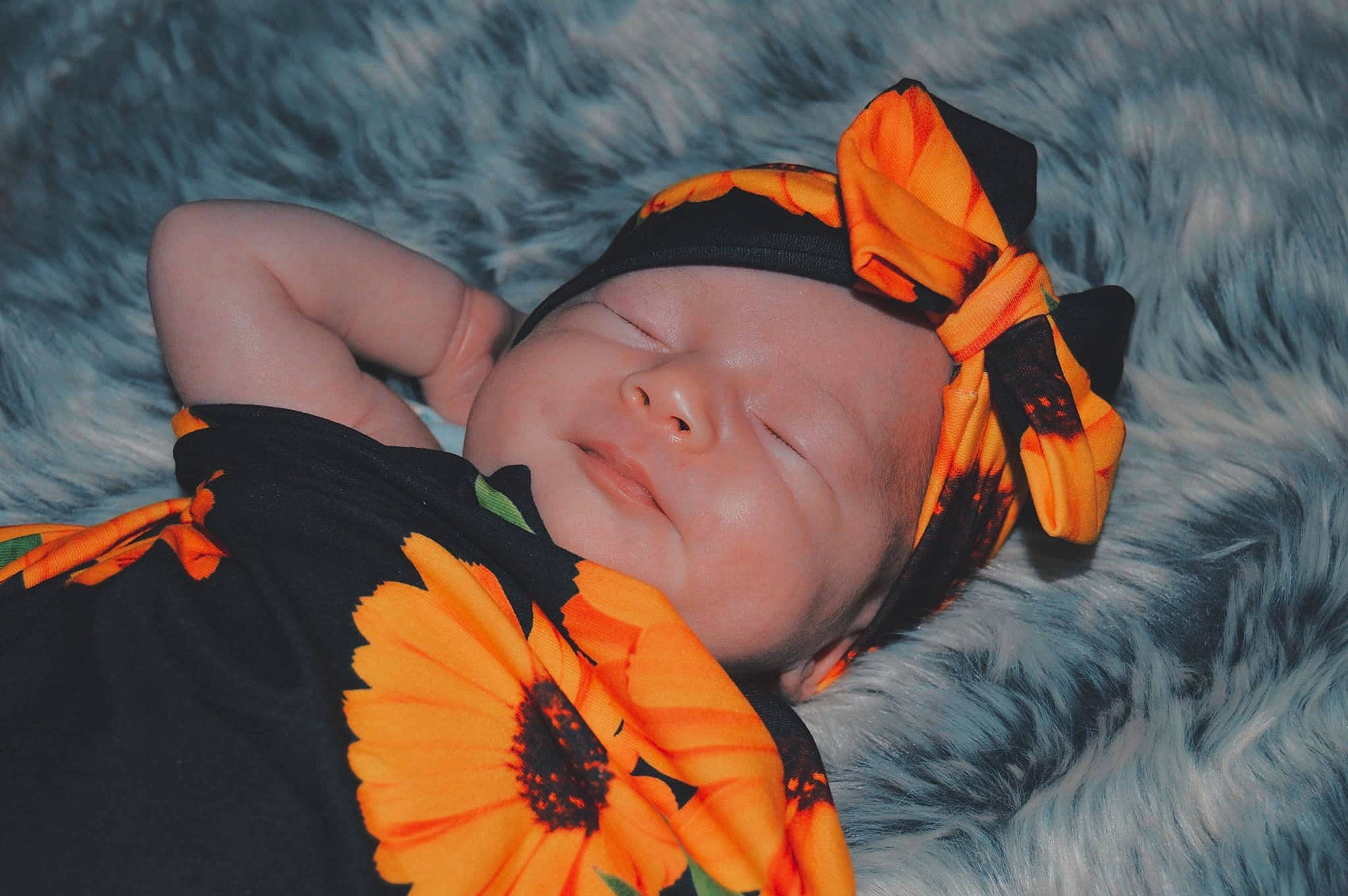 Journee joined the competition — help win amazing prizes! baby, child, happy, head, headgear, leaf, orange, person, plant, toddler, vacation