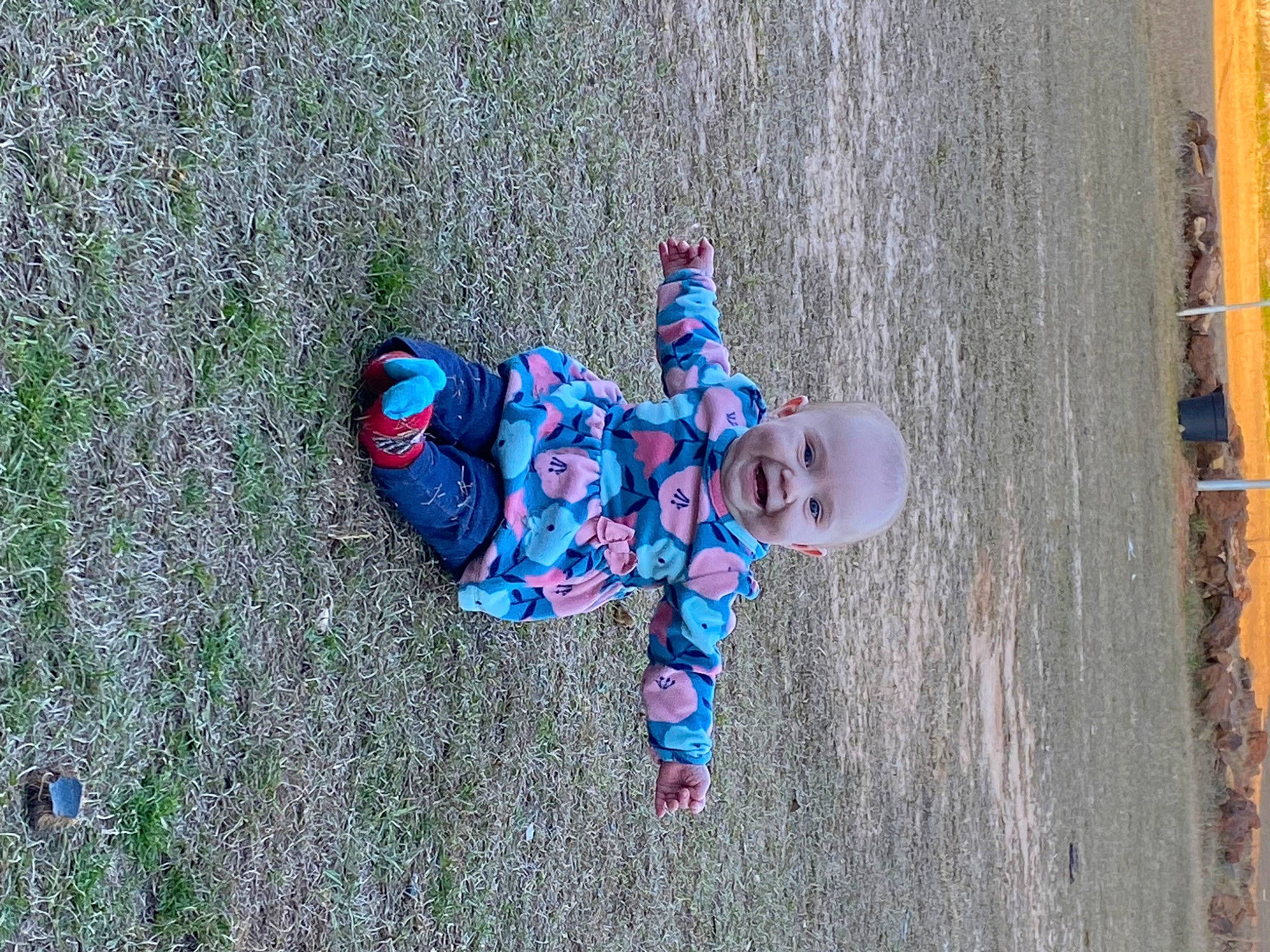 Josephine is registered to the contest to win money with this photo: azure, baby, baby_toddler_clothing, child, electric_blue, fun, grass, groundcover, joy, leisure, pattern, people_in_nature, person, plant, play, recreation, shadow, sitting, toddler, tree