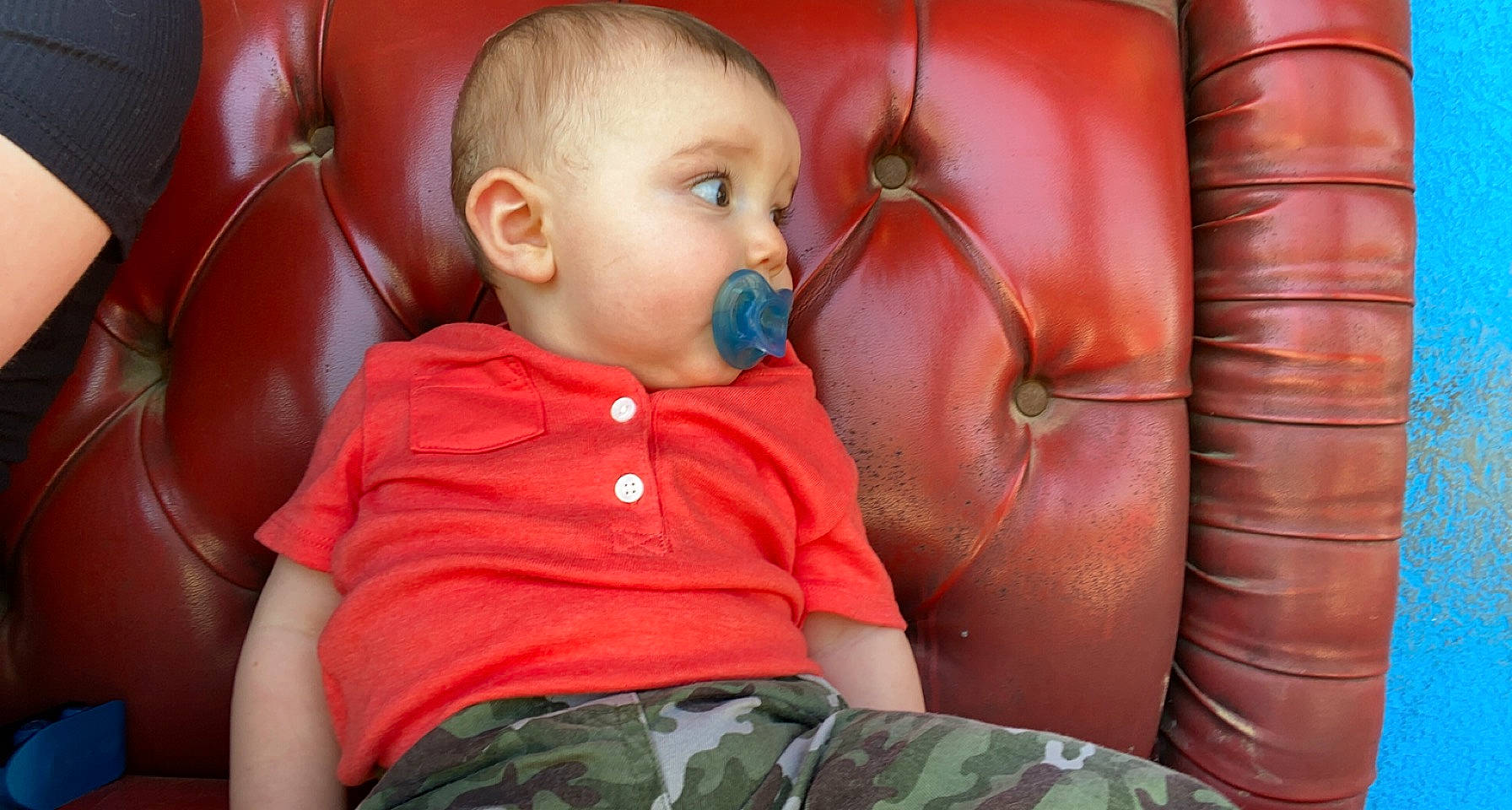 Layken joined the competition — help win amazing prizes! arm, baby, baby_toddler_clothing, cheek, ear, eye, finger, head, human_body, iris, joint, lip, mouth, muscle, neck, nose, orange, organ, person, skin