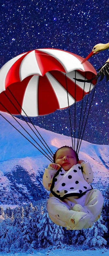 Léa a rejoint le concours — aidez-le/la à gagner de superbes lots ! beauty, daytime, fun, happy, leisure, nature, parachute, parachuting, people_in_nature, person, photograph, recreation, red, sky, slope, snapshot, snow, travel, tree, white