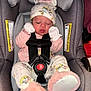Brielle is registered to the contest to win money with this photo: baby, booties, car_seat, child, clothing, comfort, cute, fabric, hat, indoors, infant, mittens, pajamas, protection, resting, safety, seatbelt, sleeping, soft, wear