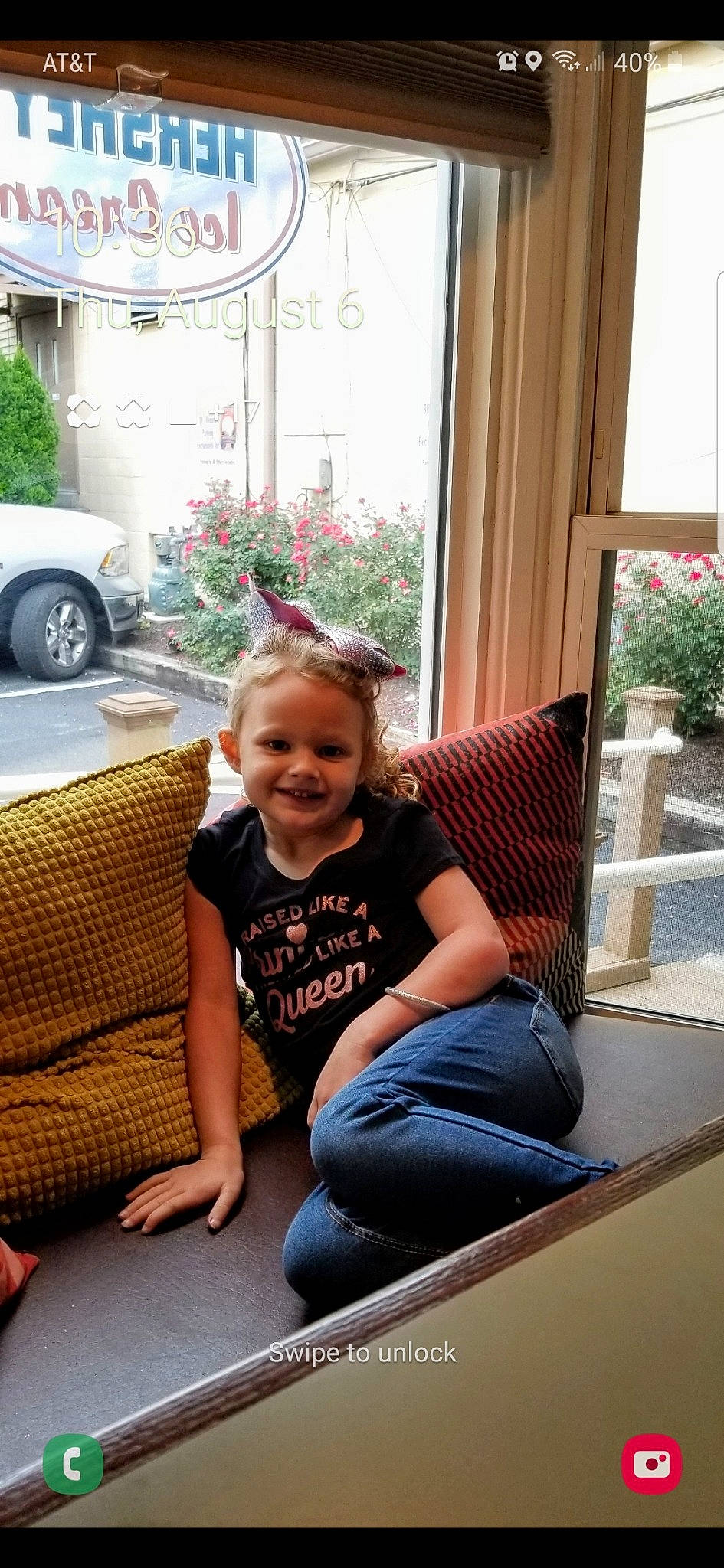 Dezeray is registered to the contest to win money with this photo: beauty, car, comfort, curtain, fun, furniture, grass, happy, jeans, joy, knee, leisure, light, person, plant, product, smile, thigh, tire, wheel