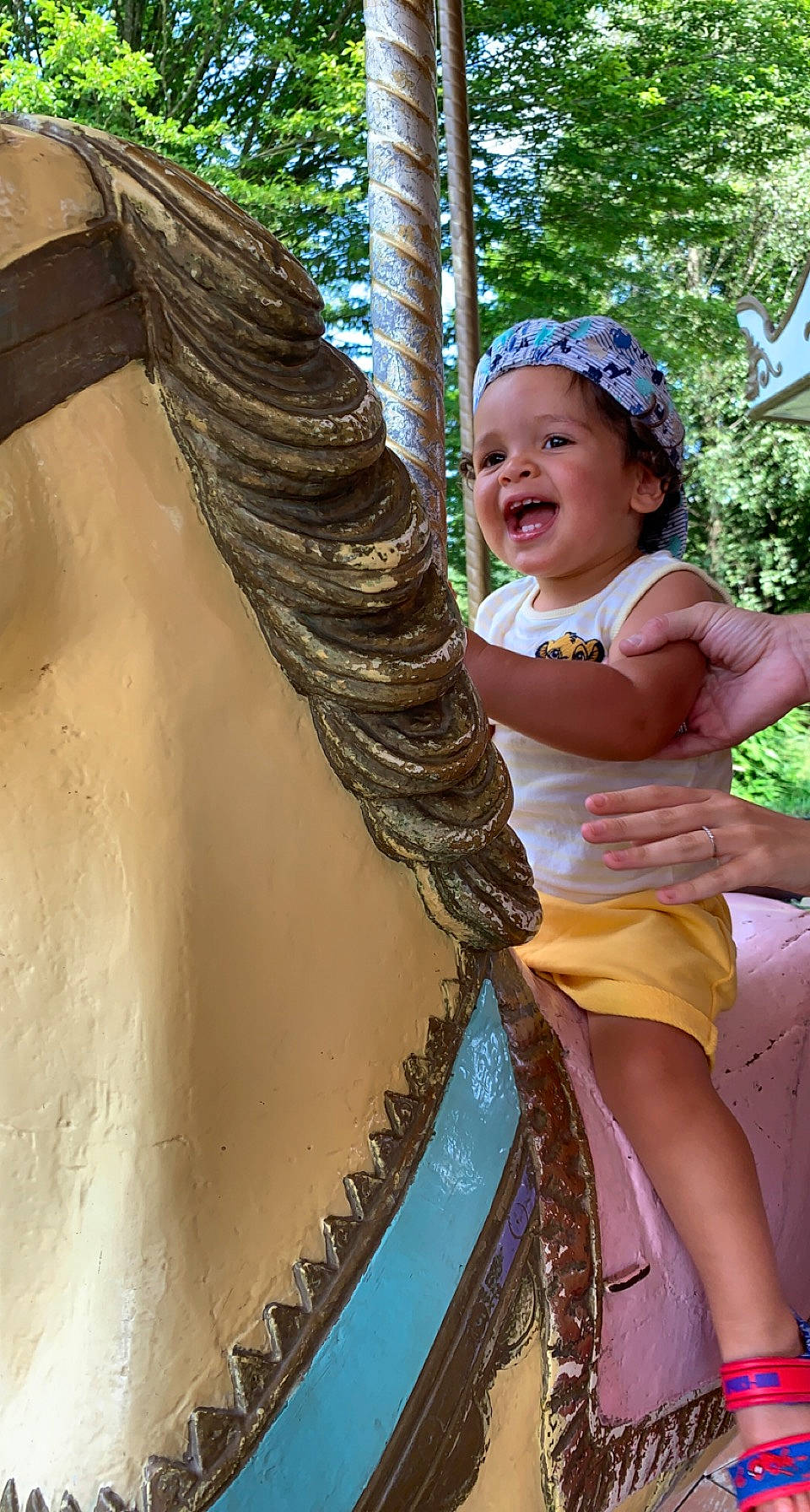 Yanis a rejoint le concours — aidez-le/la à gagner de superbes lots ! abdomen, adaptation, child, event, fun, hairstyle, happy, hat, headwear, leisure, people_in_nature, person, plant, recreation, smile, sun_hat, toddler, tourism, tradition, tree