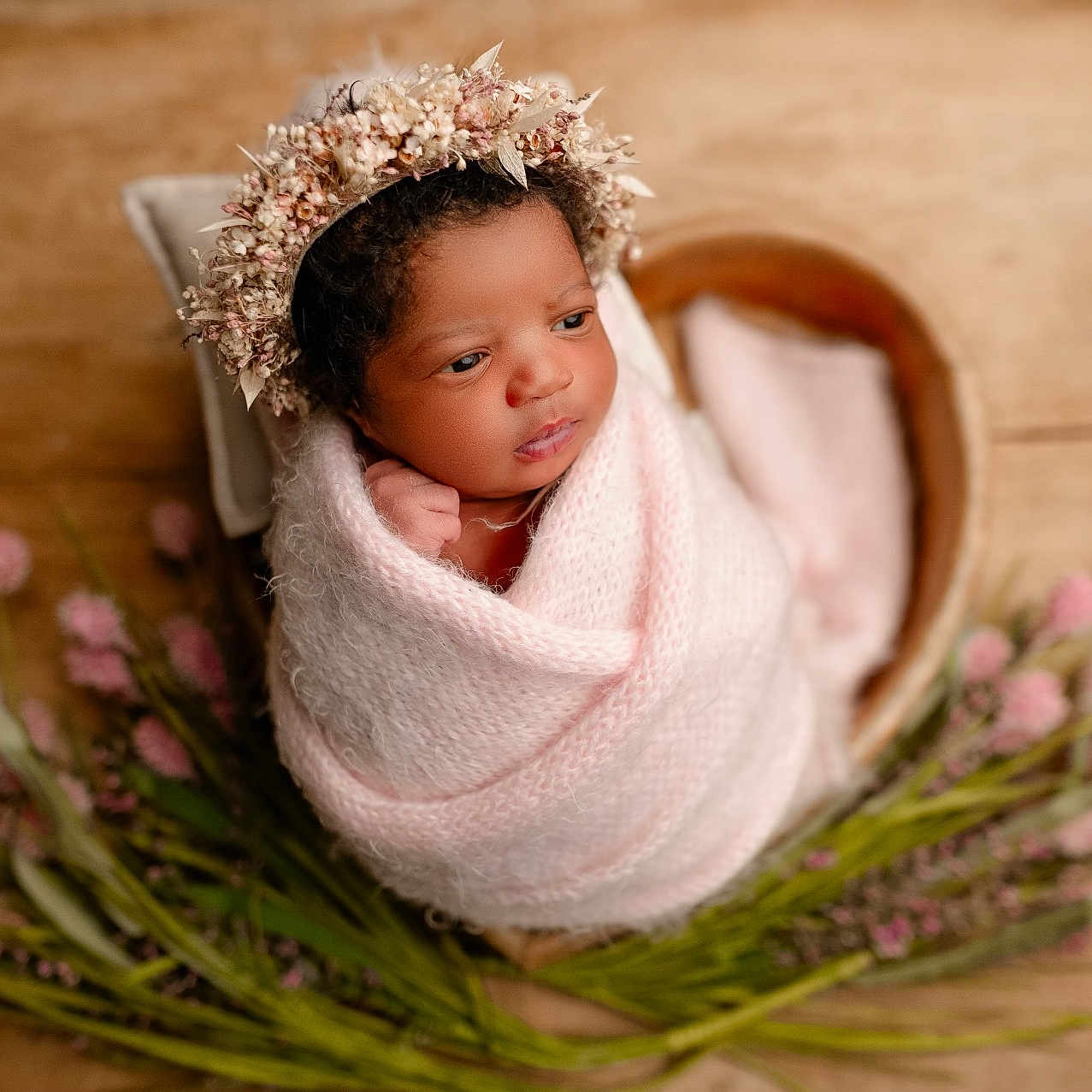 Danai joined the competition — help win amazing prizes! baby, blanket, bonnet, clothing, face, flower, flowerarrangement, flowerbouquet, happy, hardwood, hat, head, newborn, person, photography, plant, portrait, rose, smile, wood