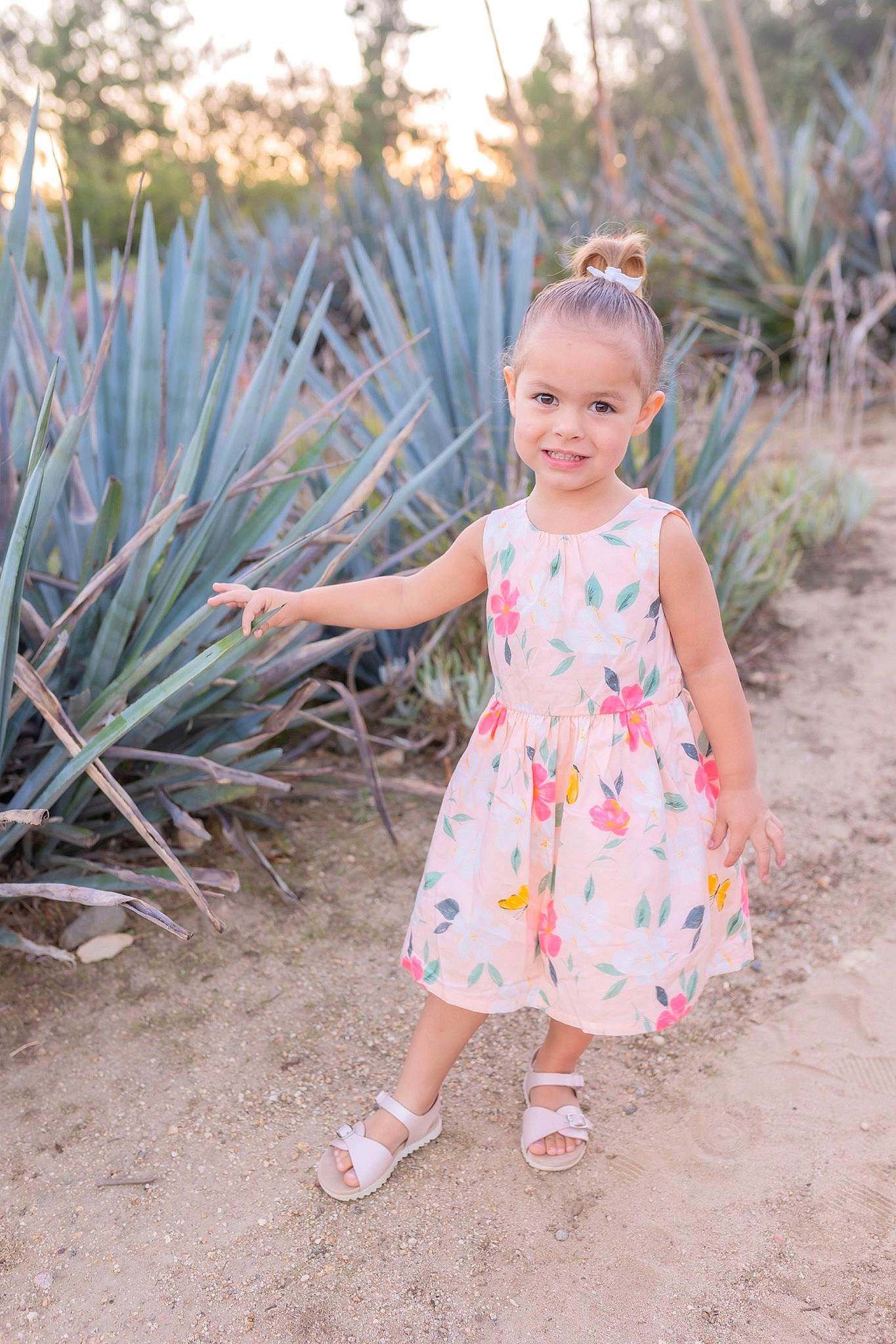 Amelia joined the competition — help win amazing prizes! baby_toddler_clothing, botany, child, day_dress, dress, electric_blue, fun, grass, grass_family, happy, joy, landscape, leaf, leisure, pattern, people_in_nature, person, plant, sky, toddler