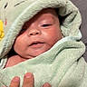 Joseph joined the competition — help win amazing prizes! baby, towel, hood, hand, sleepy, face, skin, blanket, soft, infant, cozy, child, wrapped, bed, fingers, comfort, cute, young, person, indoor