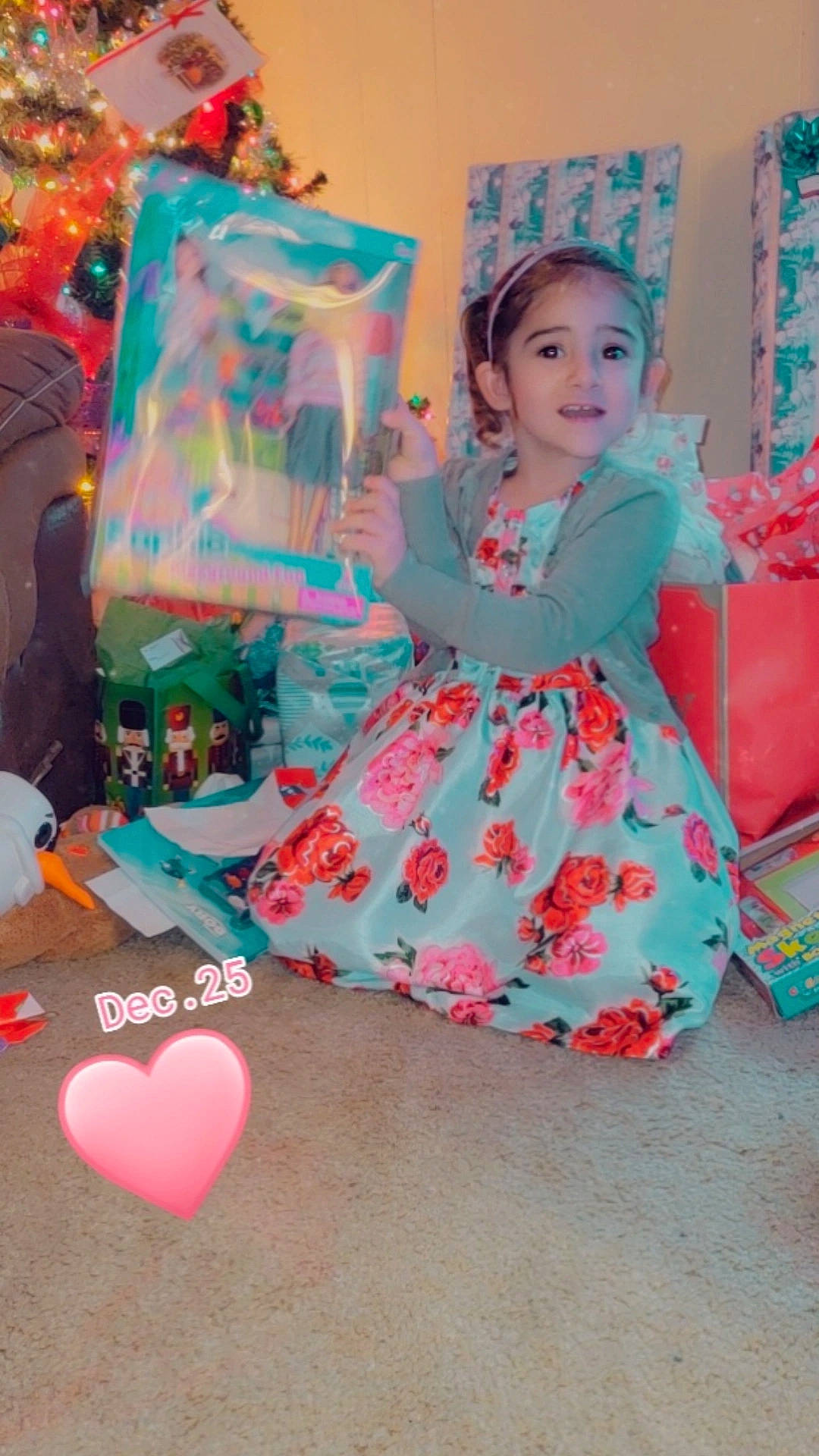 Addisyn joined the competition — help win amazing prizes! baby_toddler_clothing, child, dress, event, fashion_design, flooring, fun, happy, leisure, magenta, party_supply, pattern, person, pink, purple, red, sitting, sleeve, smile, textile