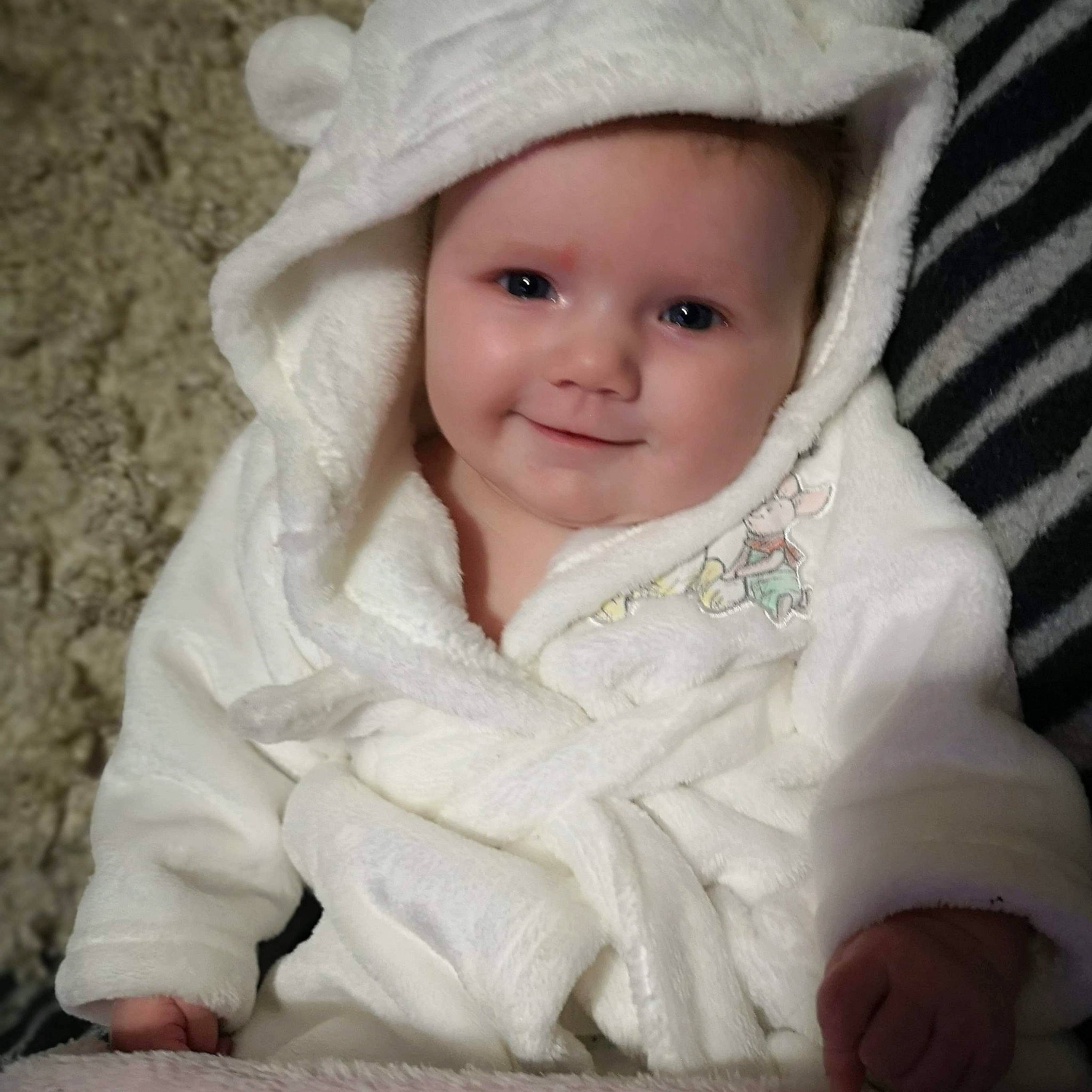 Danika joined the competition — help win amazing prizes! baby, cheek, child, eye, head, headgear, headwear, joy, person, skin, smile, toddler