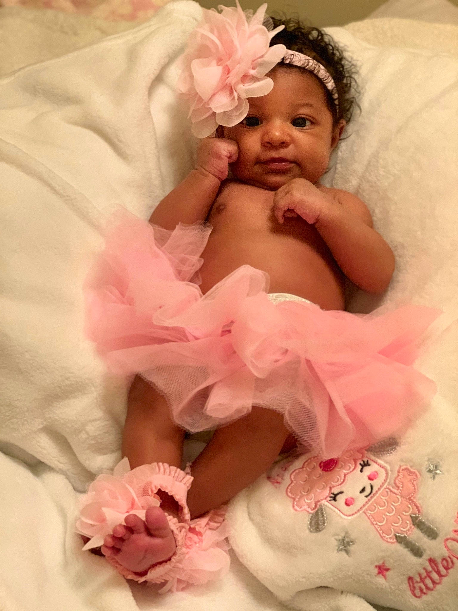 Rayne is registered to the contest to win money with this photo: baby, baby_products, baby_sleeping, baby_toddler_clothing, child, costume, hair_accessory, headpiece, peach, person, petal, pink, product, toddler