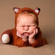 Theodore joined the competition — help win amazing prizes! baby, infant, costume, fox, sleeping, cute, fuzzy, hands, face, cheeks, soft, blanket, resting, animal_ears, portrait, adorable, child, cozy, brown, peaceful