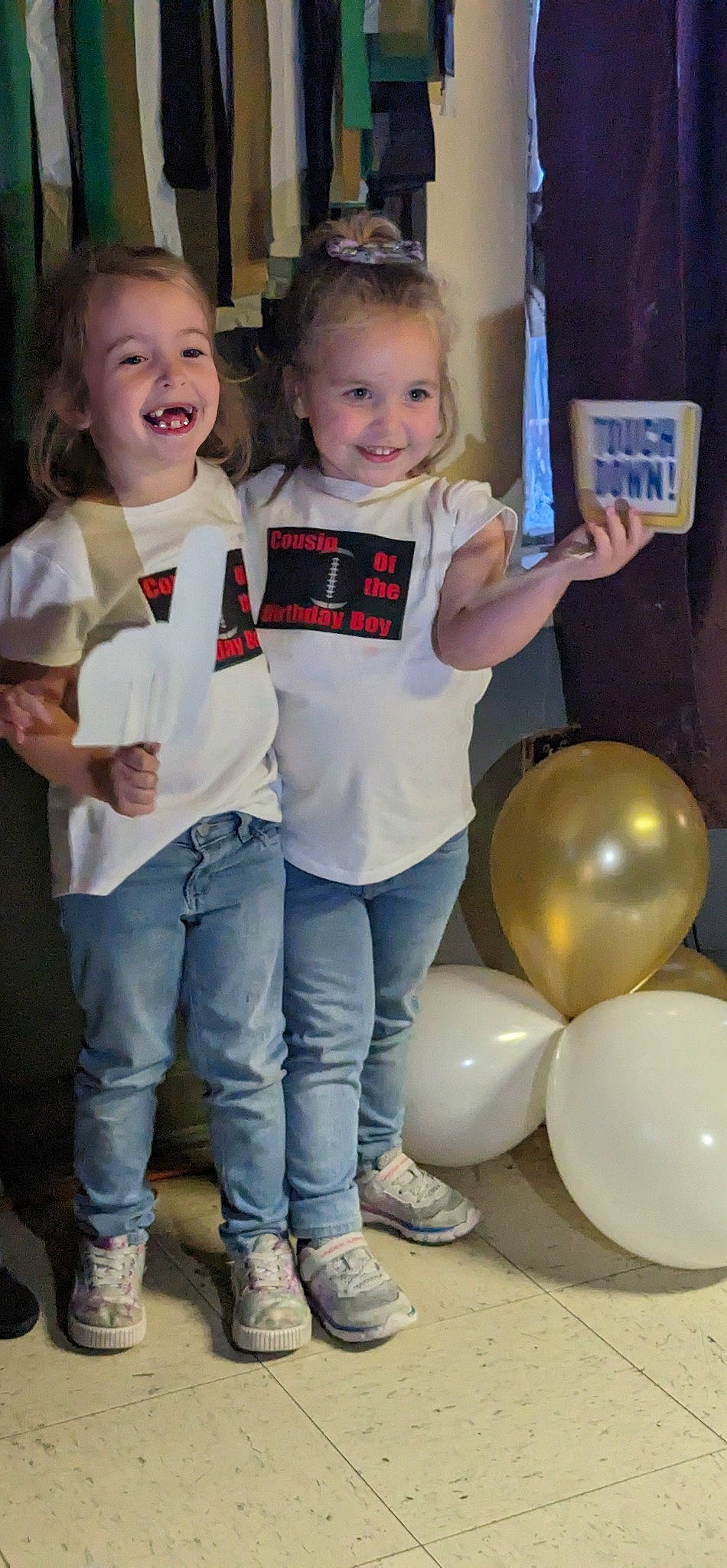 Kyndall joined the competition — help win amazing prizes! balloon, clothing, facial_expression, fashion, fun, hair, hairstyle, happy, human, human_body, jeans, joy, leg, leisure, organ, person, photograph, shoe, smile, standing