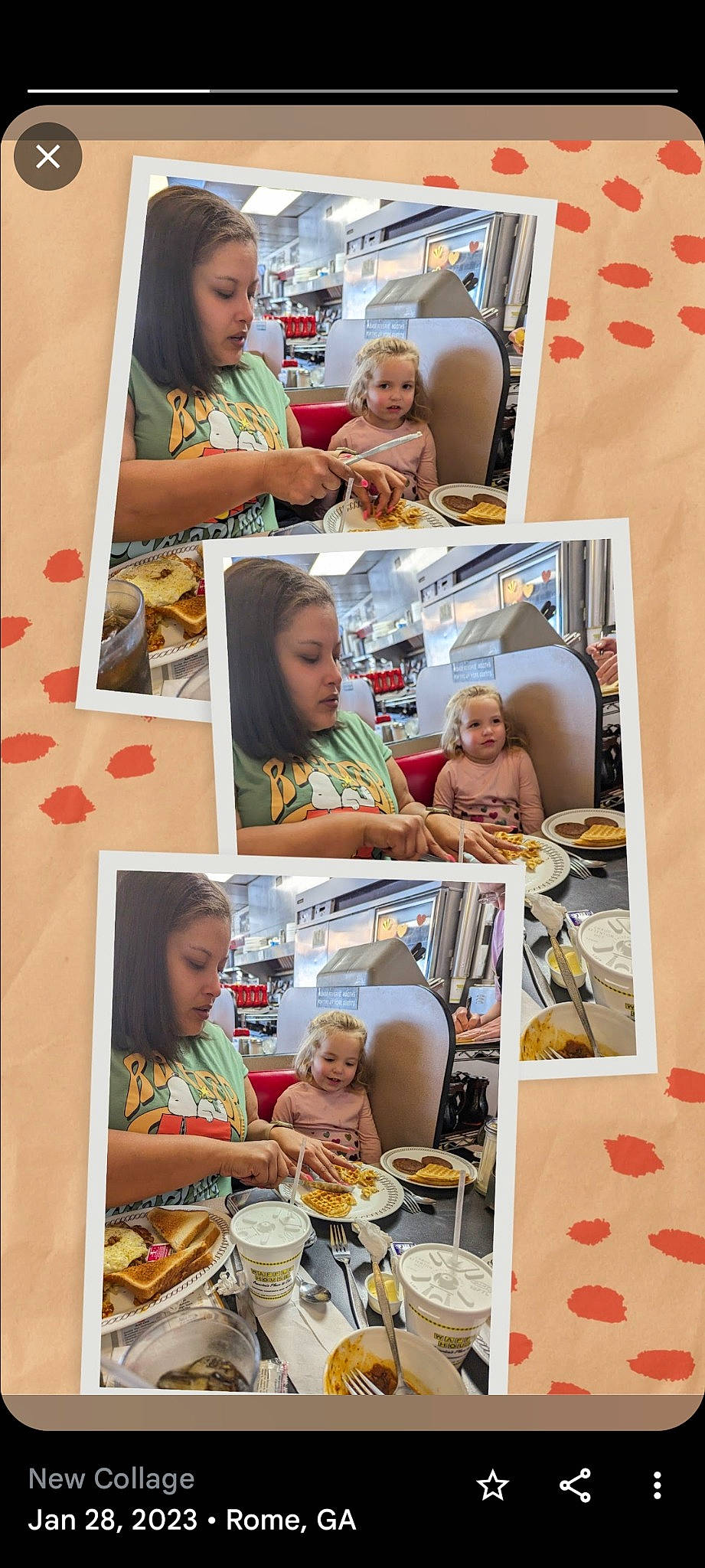 Evie joined the competition — help win amazing prizes! art, baby, child, collage, event, happy, orange, peach, people, person, photograph, photography, photomontage, room, sharing, snapshot, t_shirt, tableware, toddler, visual_arts