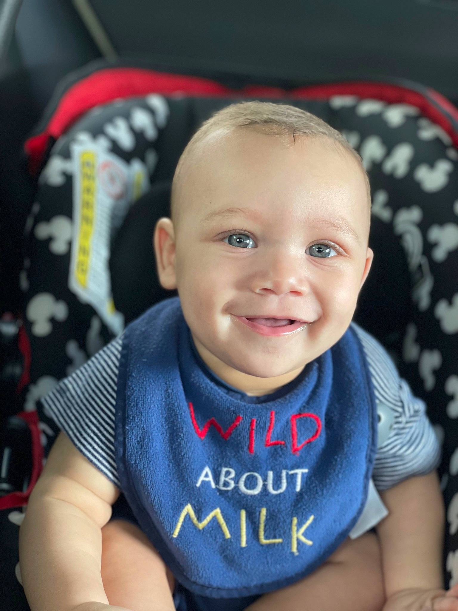 Joey is registered to the contest to win money with this photo: arm, baby, baby_carriage, baby_products, baby_toddler_clothing, beard, cheek, child, electric_blue, eye, flash_photography, happy, head, joy, neck, person, product, skin, sleeve, smile