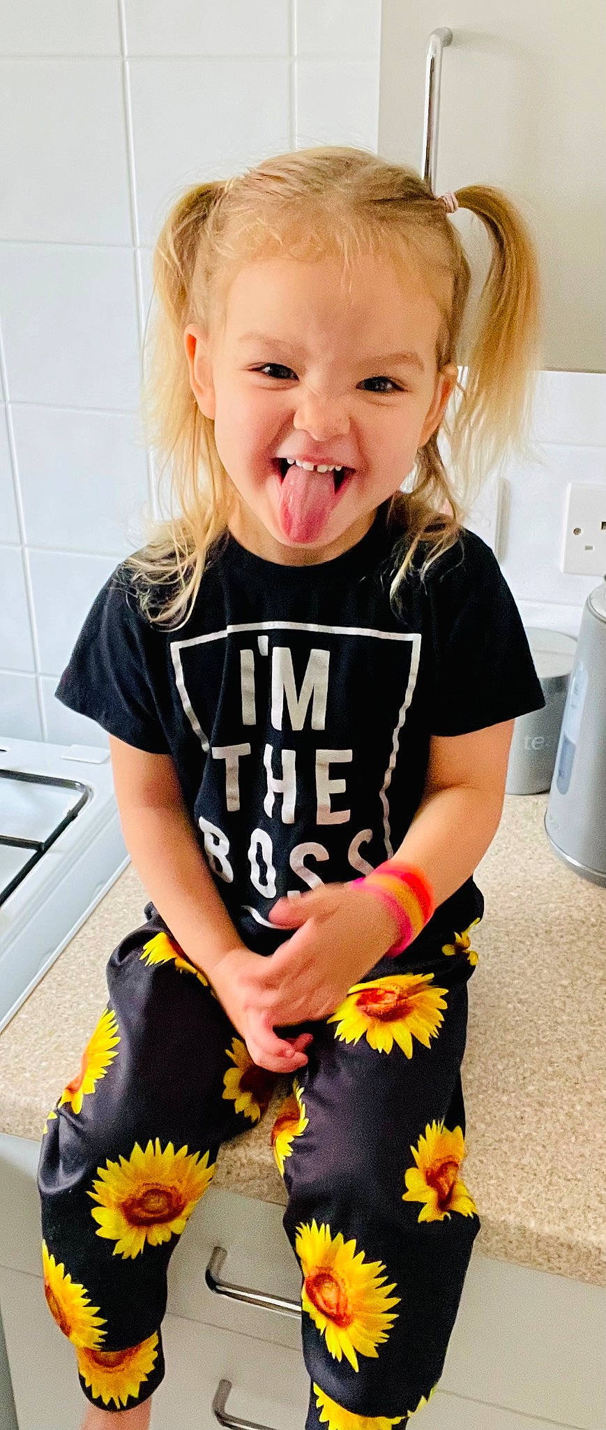 Amelia joined the competition — help win amazing prizes! baby_toddler_clothing, blond, child, dress, eyelash, fashion_accessory, finger, happy, household_supply, neck, paper_towel, pattern, person, sleeve, smile, sportswear, t_shirt, thigh, toddler, toilet_paper