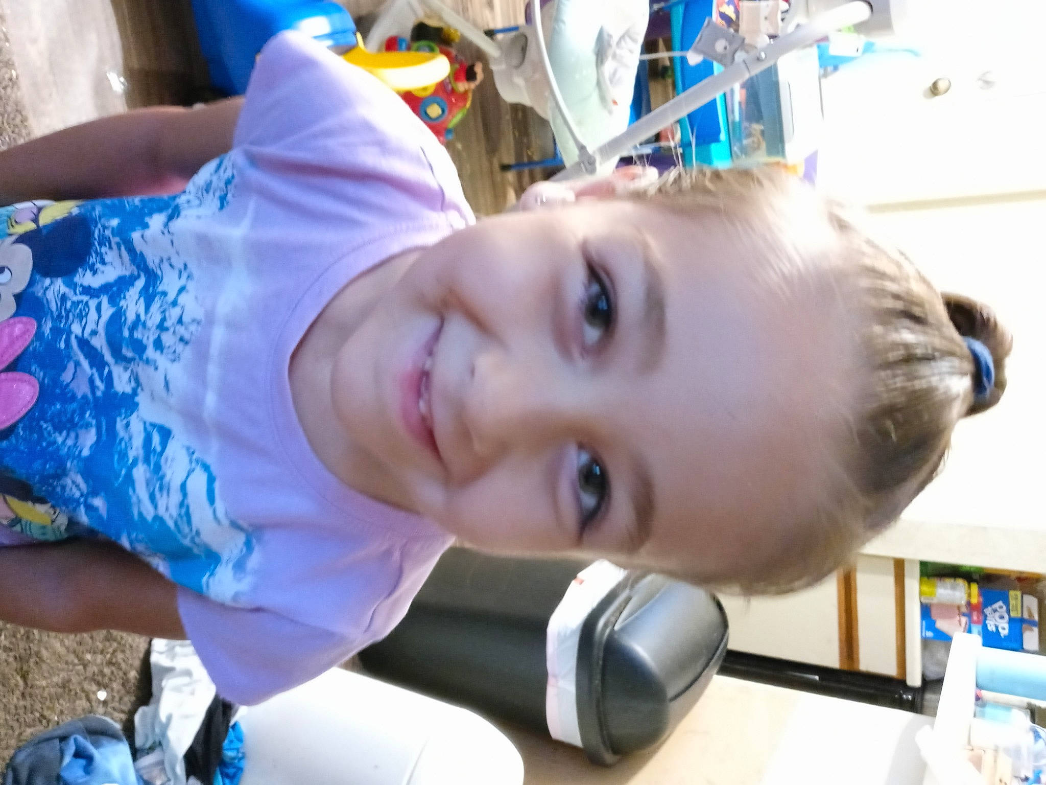 Adalyn joined the competition — help win amazing prizes! baby, blue, cheek, chest, child, chin, electric_blue, eyebrow, eyelash, fun, happy, hat, joy, leisure, mouth, nose, person, skin, smile, toddler