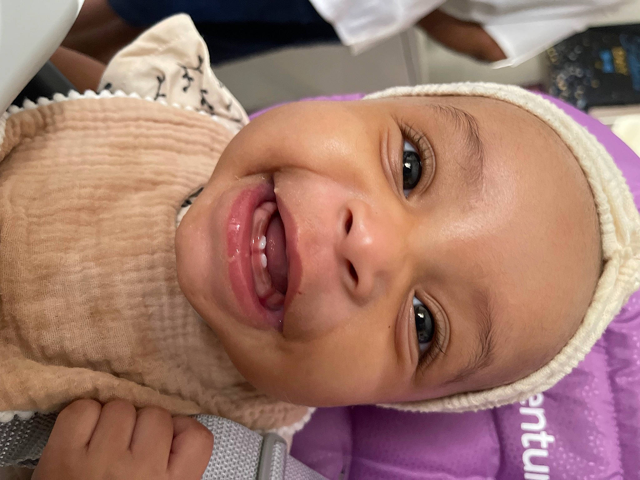 Mylah joined the competition — help win amazing prizes! baby, cheek, child, chin, eye, eyebrow, eyelash, finger, fun, happy, hat, headgear, iris, lip, mouth, neck, nose, person, skin, smile
