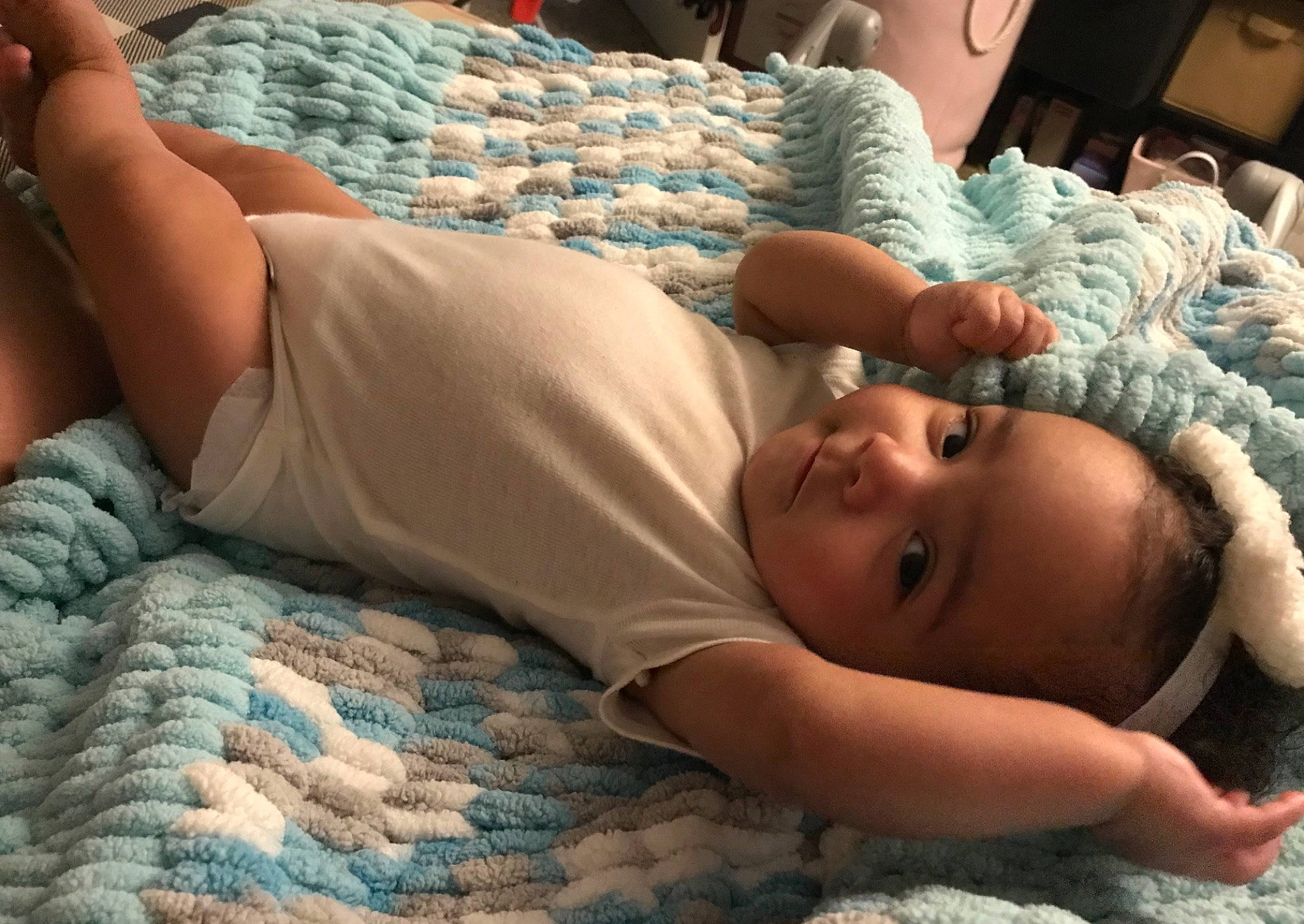 Ariyah joined the competition — help win amazing prizes! baby, bedtime, birth, child, childbirth, comfort, finger, hand, muscle, nap, person, sleep