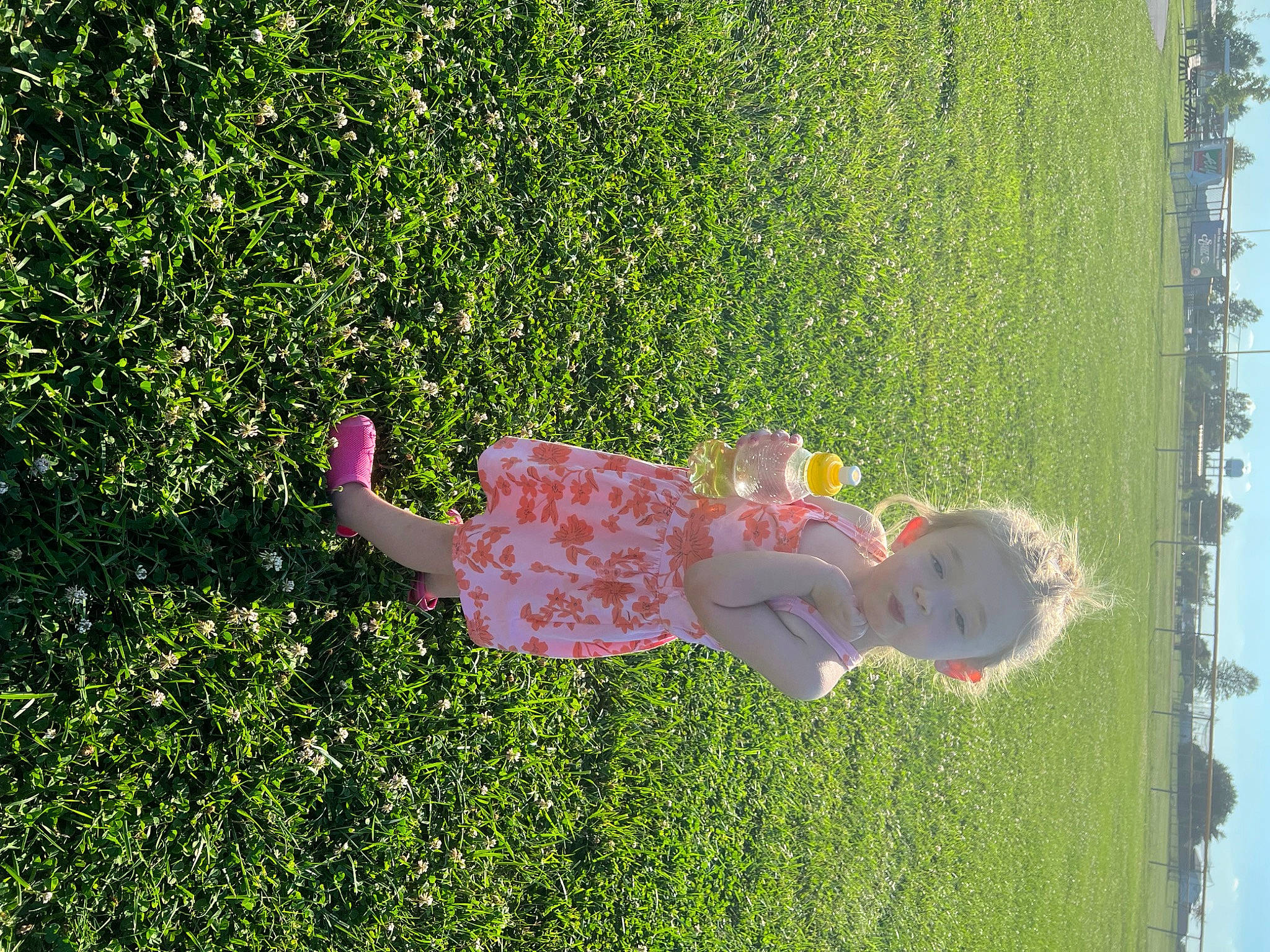 Austyn joined the competition — help win amazing prizes! art, botany, grass, grass_family, grassland, green, happy, lawn, leaf, leisure, nature, pattern, people_in_nature, person, plant, rectangle, shrub, sky, toddler, vegetation