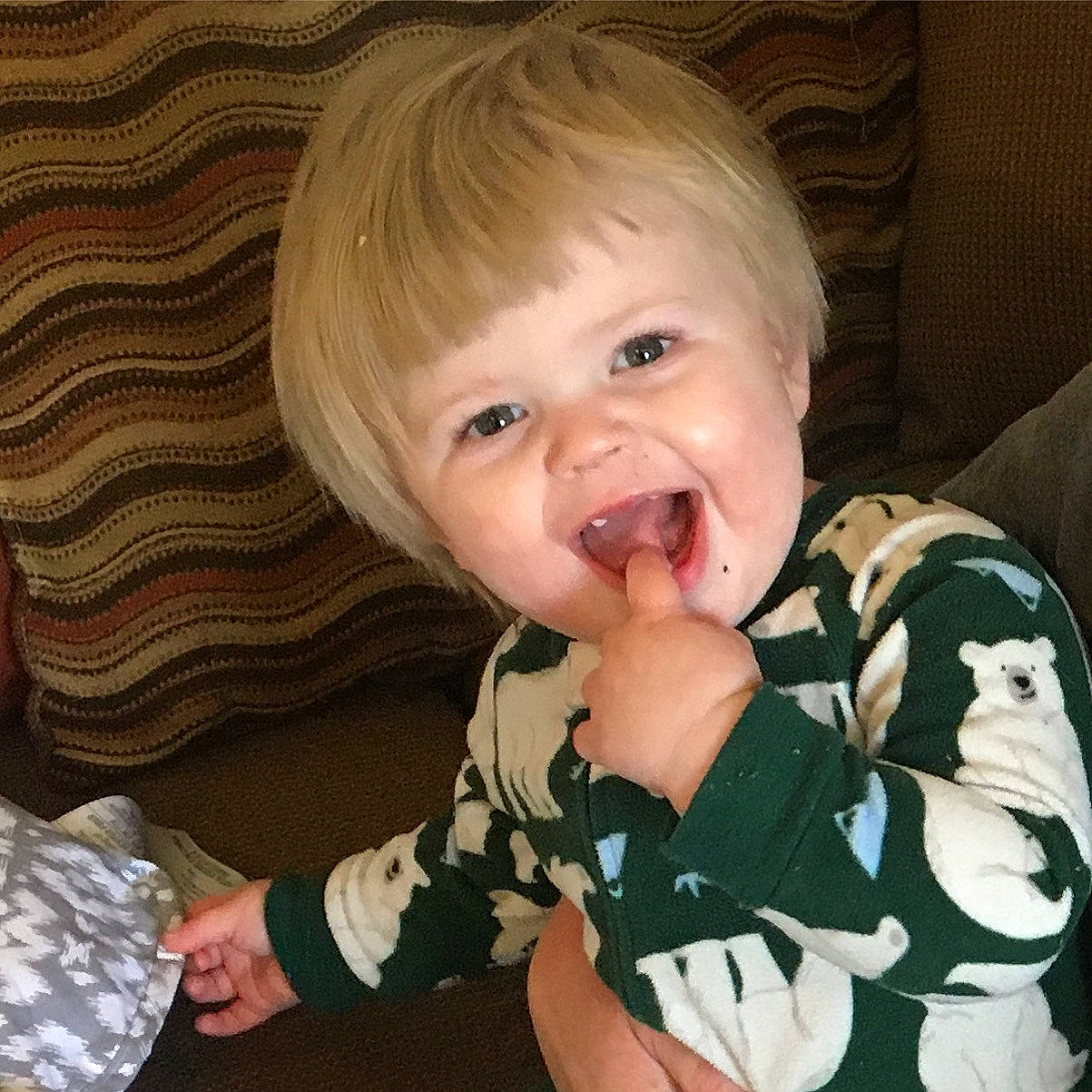 Walter joined the competition — help win amazing prizes! baby_toddler_clothing, cheek, chin, ear, eye, eyebrow, face, gesture, hand, happy, head, human_body, iris, lip, mouth, nose, person, skin, sleeve, smile