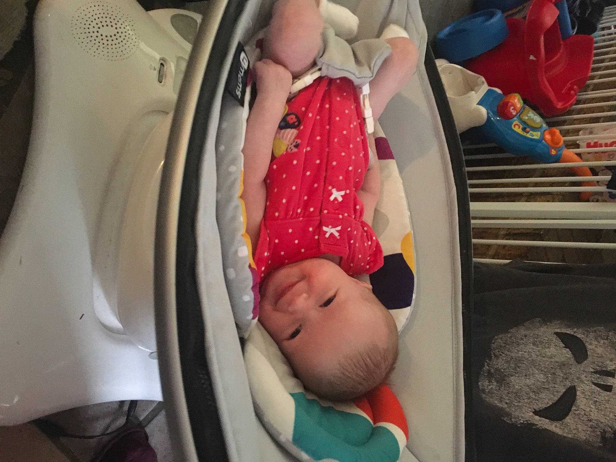 Annie joined the competition — help win amazing prizes! baby, baby_carriage, baby_products, baby_safety, baby_sleeping, baby_toddler_clothing, bedding, car_seat, carmine, cheek, child, comfort, infant_bed, joy, linens, pattern, person, room, sleep, toddler