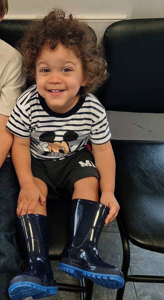 Jack joined the competition — help win amazing prizes! child, comfort, cool, flash_photography, happy, human_leg, joint, joy, knee, knee_high_boot, leg, person, sitting, skin, sleeve, smile, sneakers, sock, sportswear, t_shirt