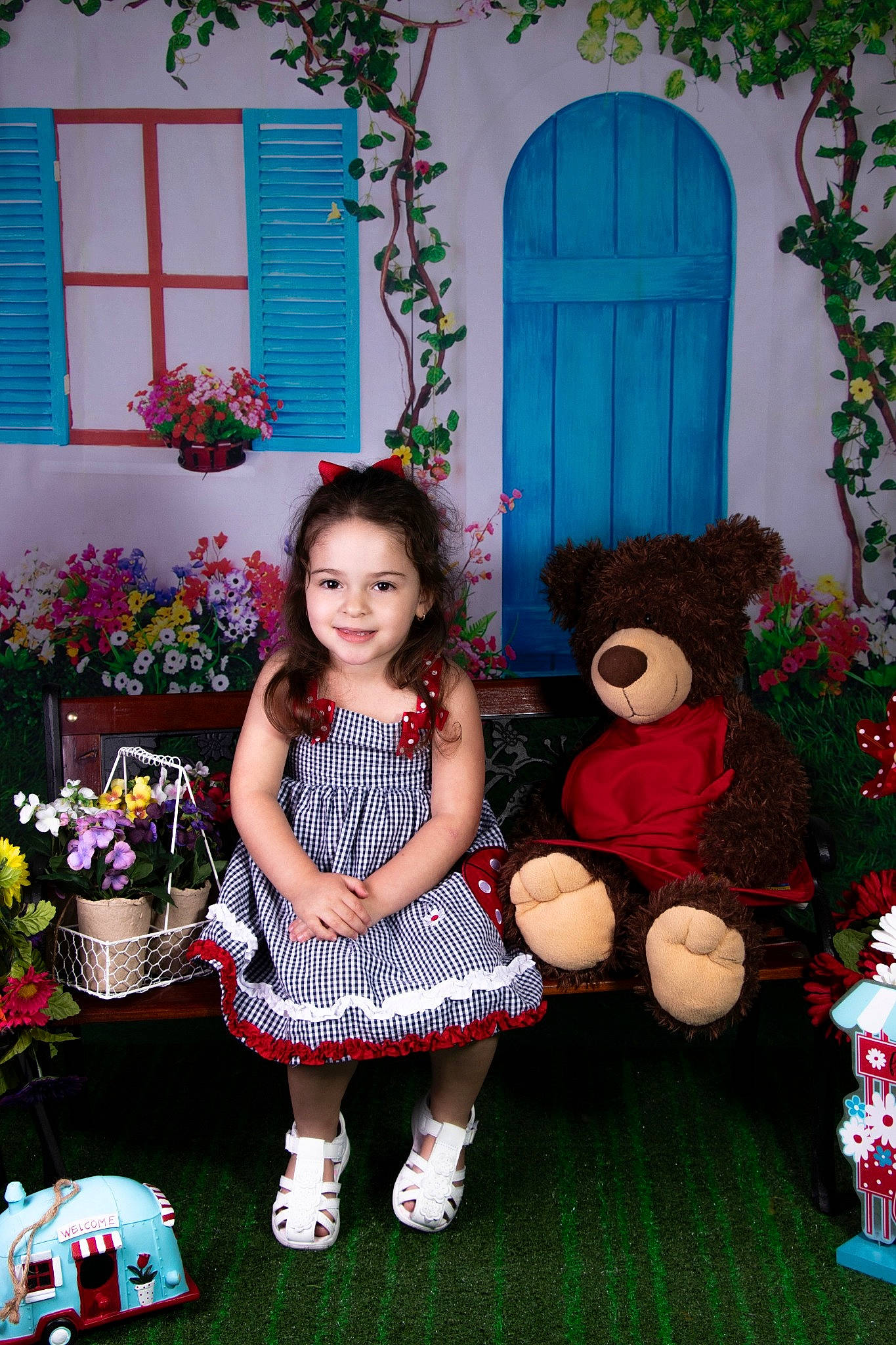 Adelina is registered to the contest to win money with this photo: child, doll, dollhouse, dress, fawn, holiday, home, house, joy, person, pink, plant, play, plush, room, smile, stuffed_toy, teddy_bear, toddler, toy